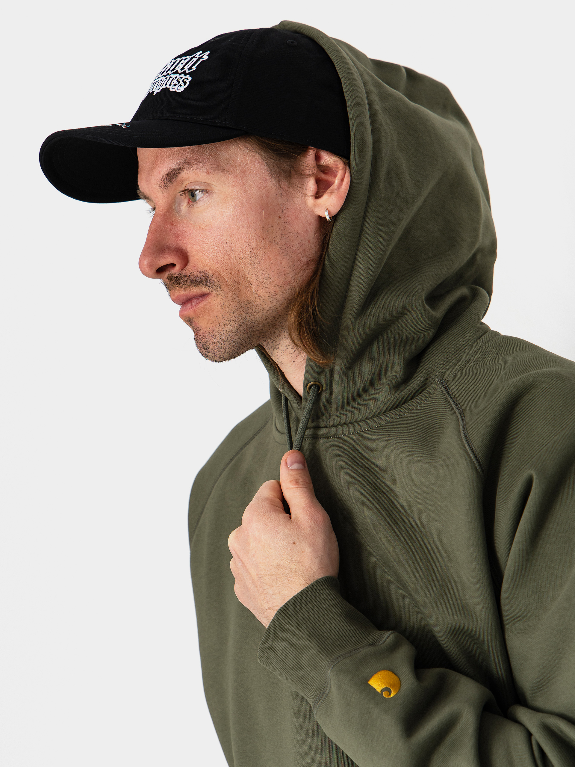 Mikina s kapucňou Carhartt WIP Chase HD (leaf/gold)