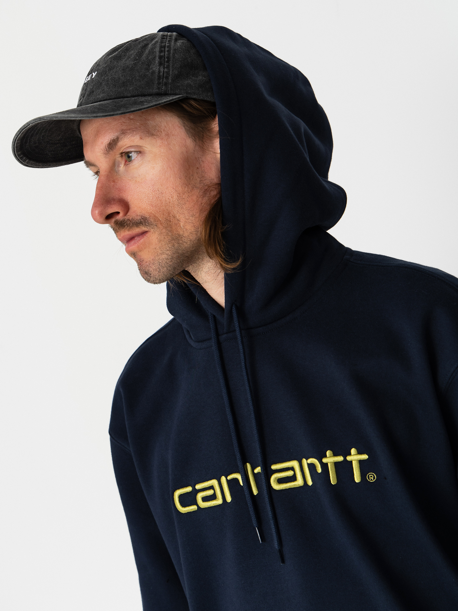 Mikina s kapucňou Carhartt WIP Carhartt HD (deep night/gentle green)