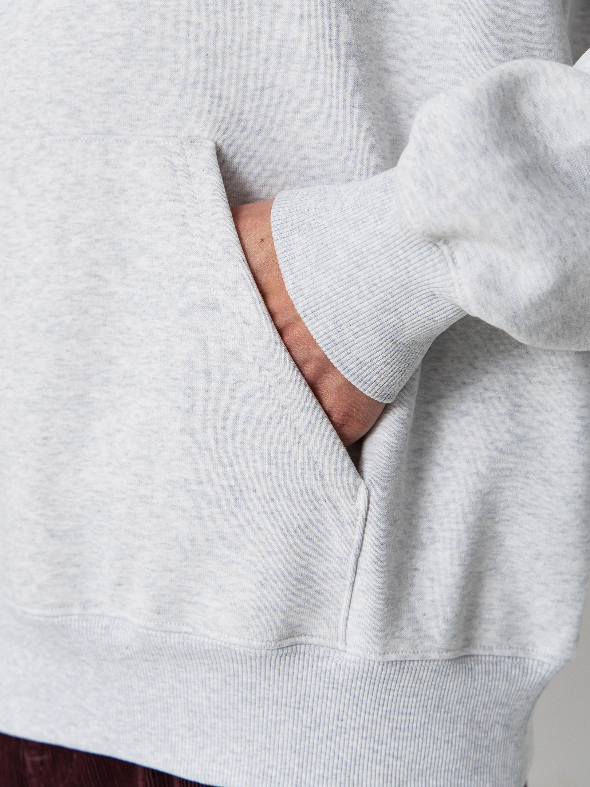 Mikina s kapucňou Carhartt WIP Carhartt HD (ash heather/cozy purple)