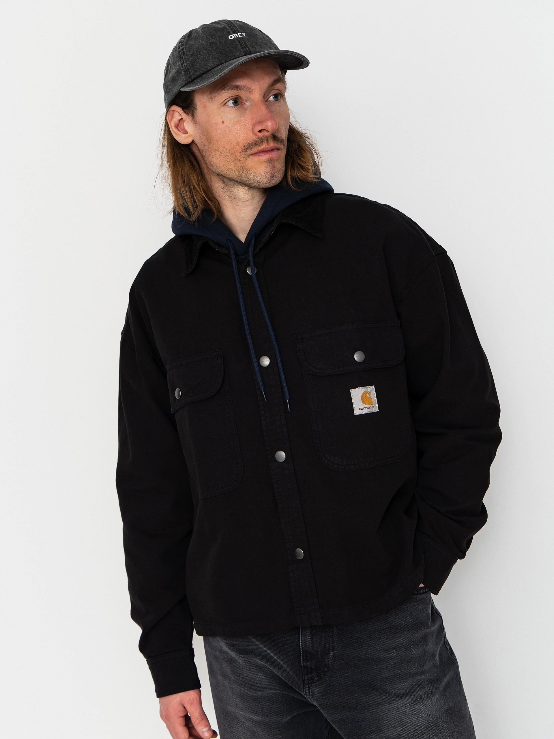 Bunda Carhartt WIP Prescott (black/black)
