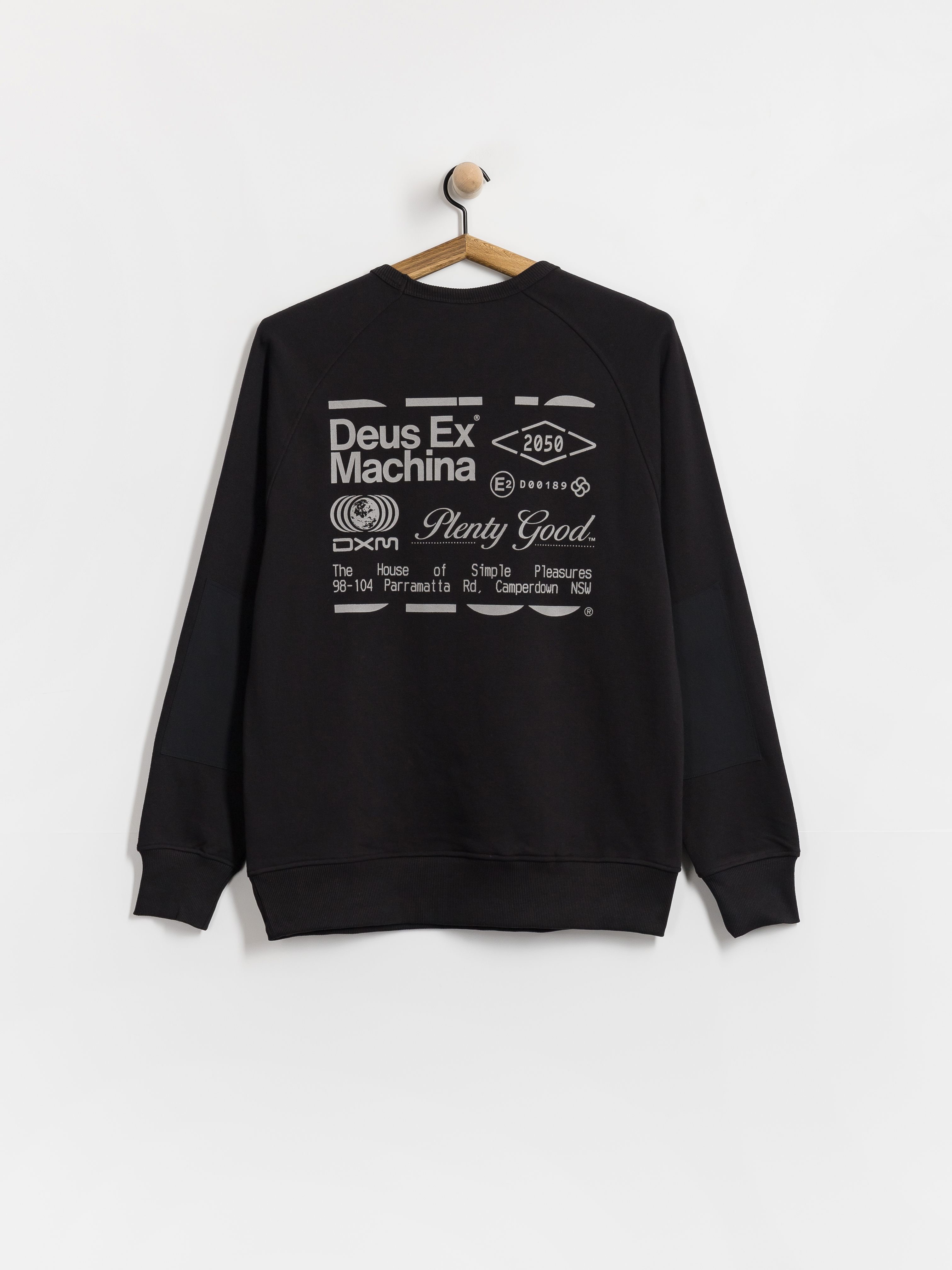 Mikina Deus Ex Machina Plenty Good Crew (black)