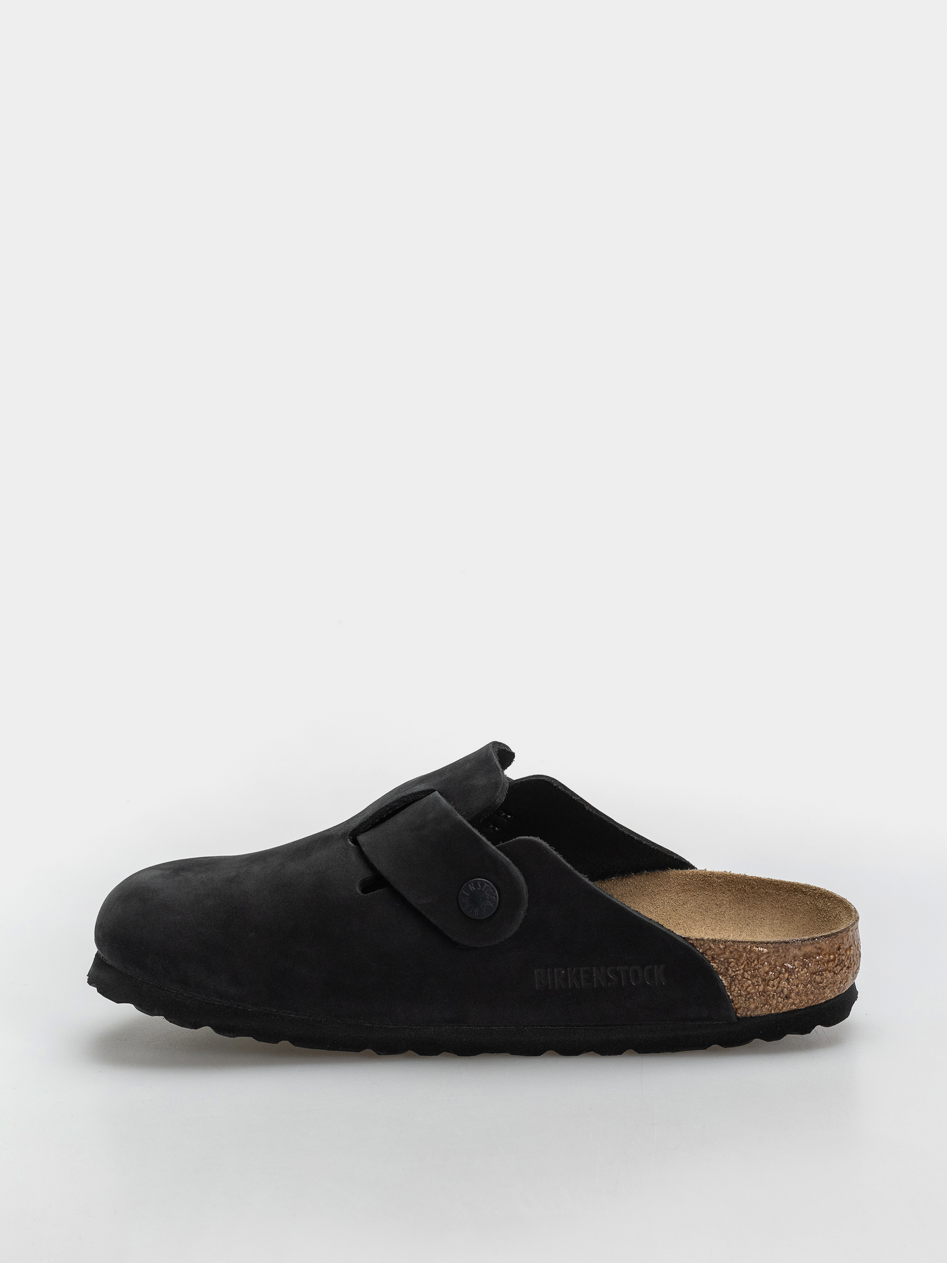 Šľapky Birkenstock Boston Wire Buckle Nubuck Leather Narrow (black)