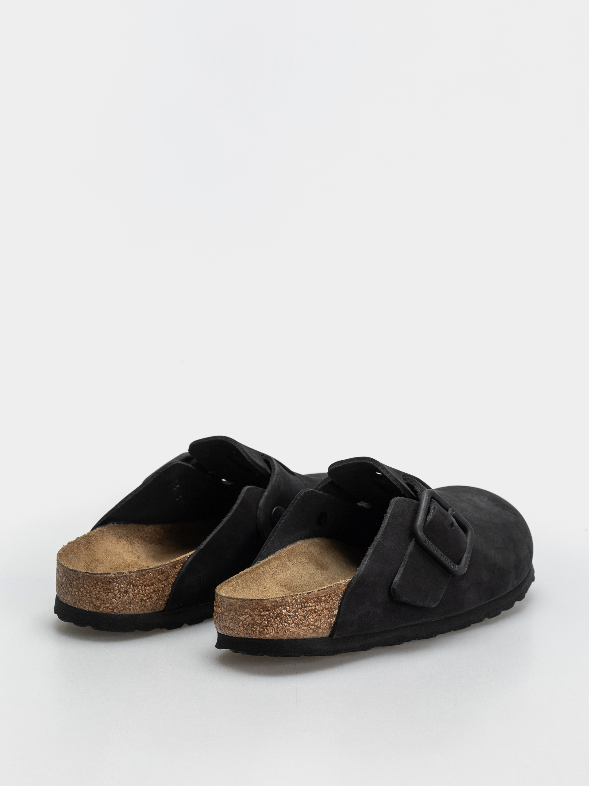Šľapky Birkenstock Boston Wire Buckle Nubuck Leather Narrow (black)