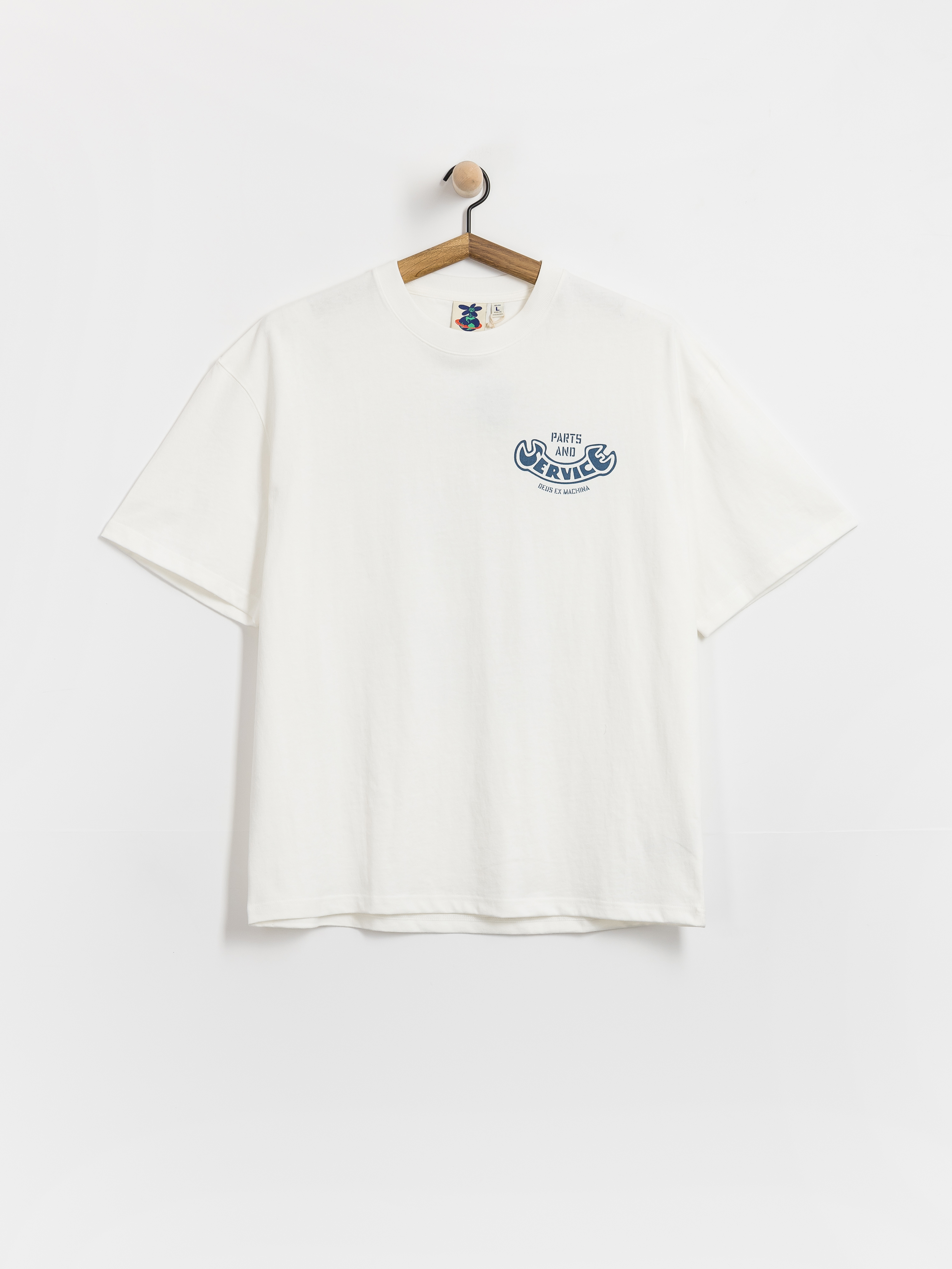 Tričko Deus Ex Machina Ruff And Smooth (vintage white)