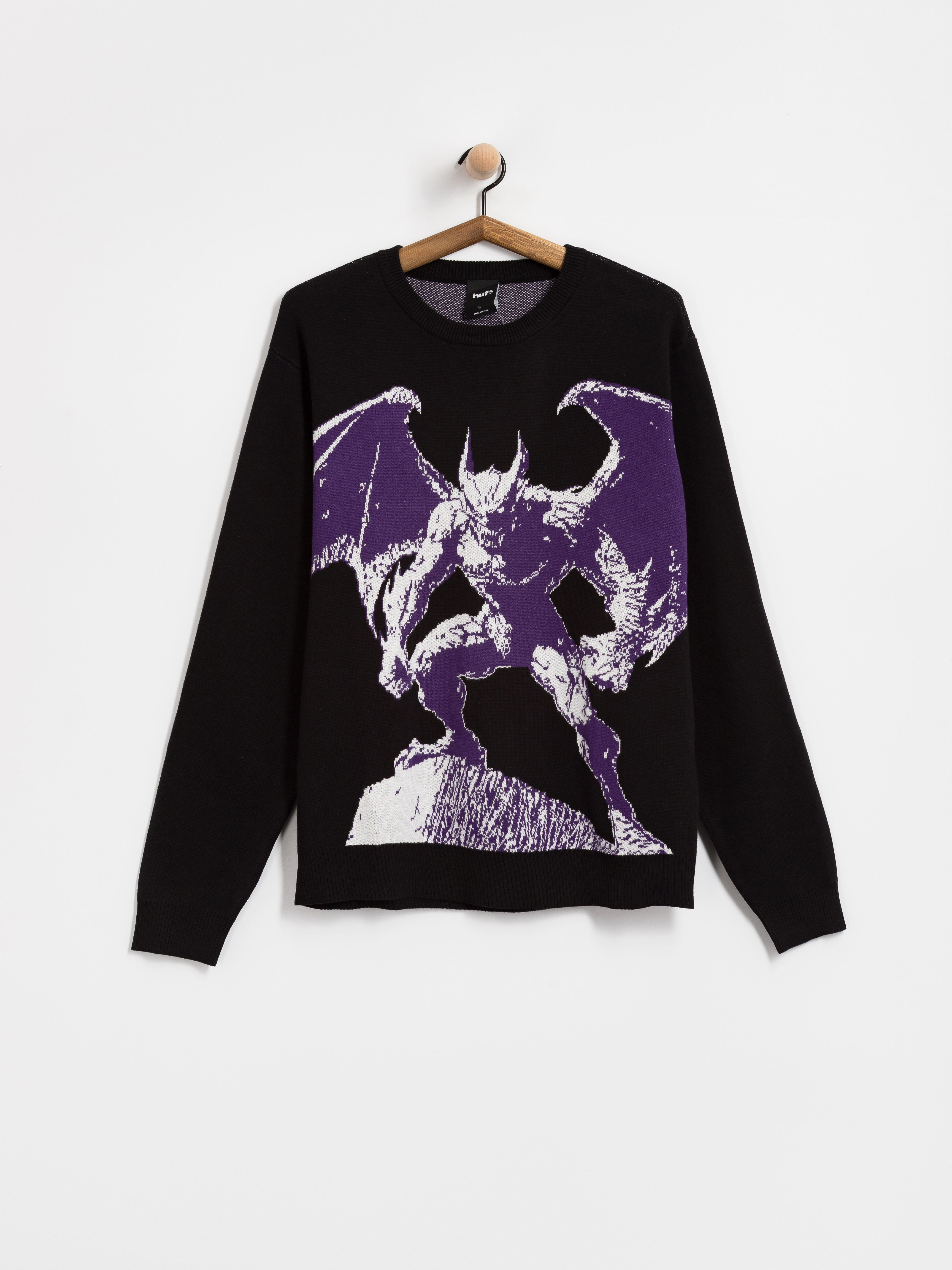 Sveter HUF Heaven Can Wait (black)