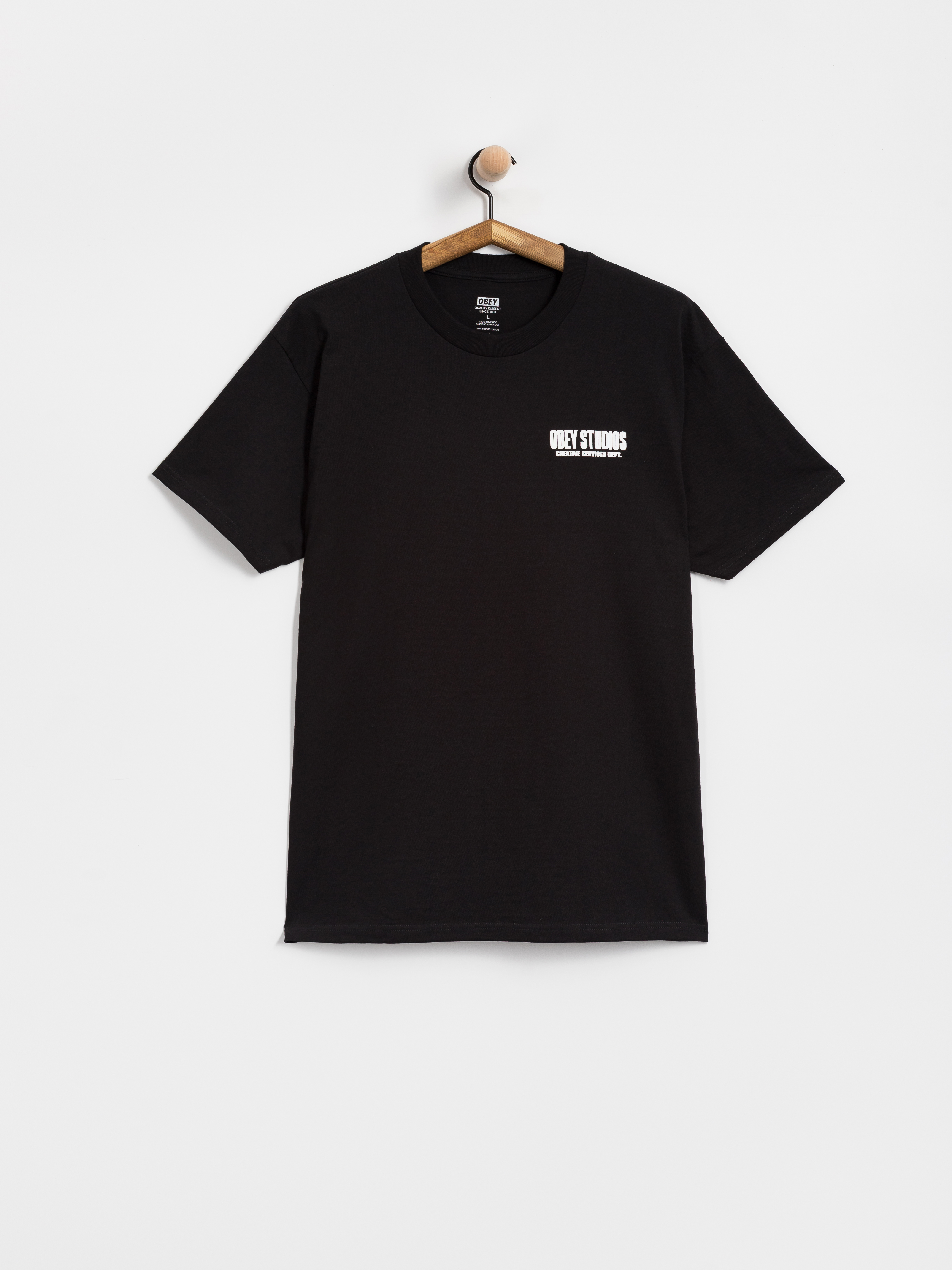 Tričko OBEY Creative Services Dept. (black)