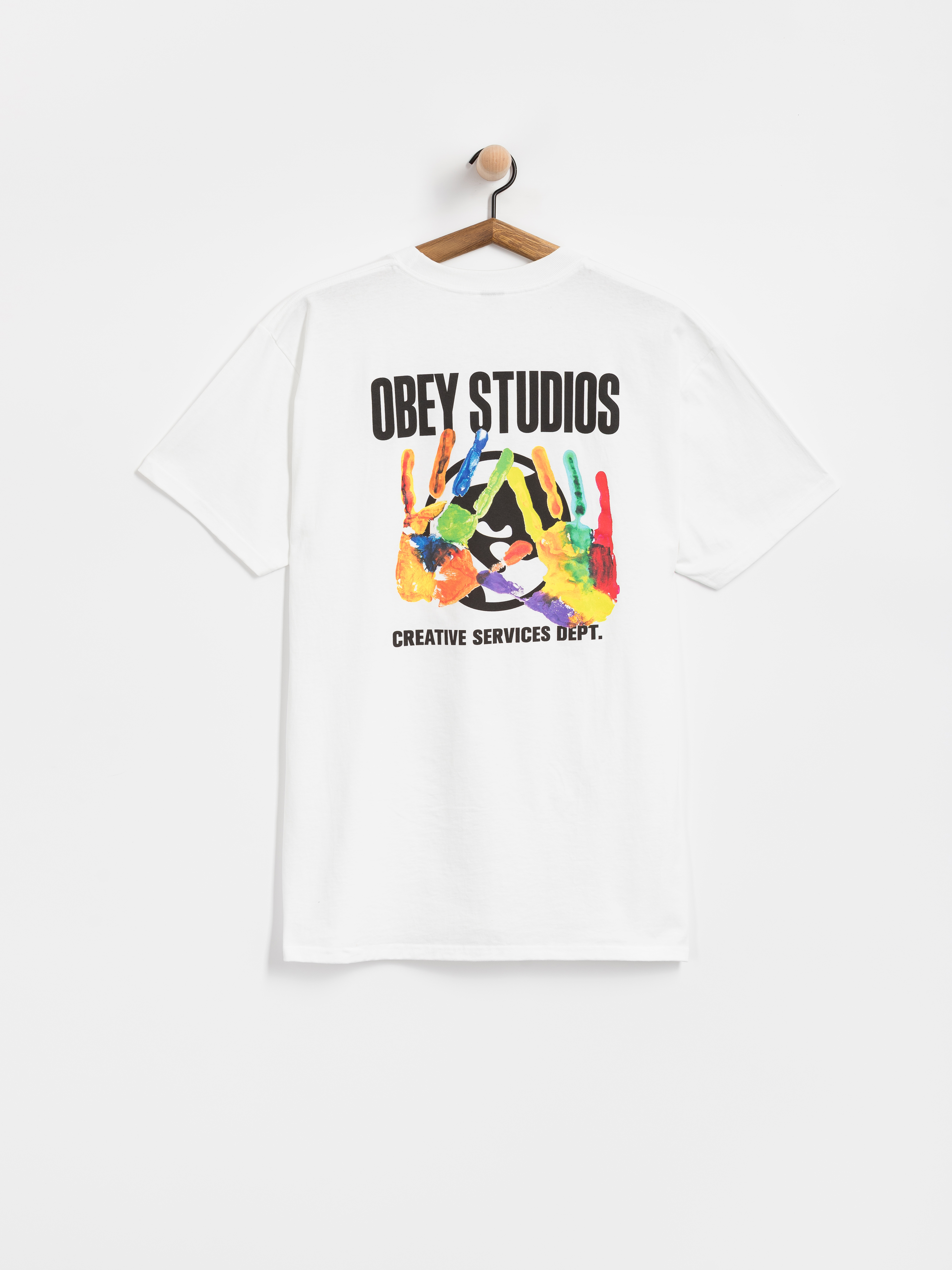 Tričko OBEY Creative Services Dept. (white)