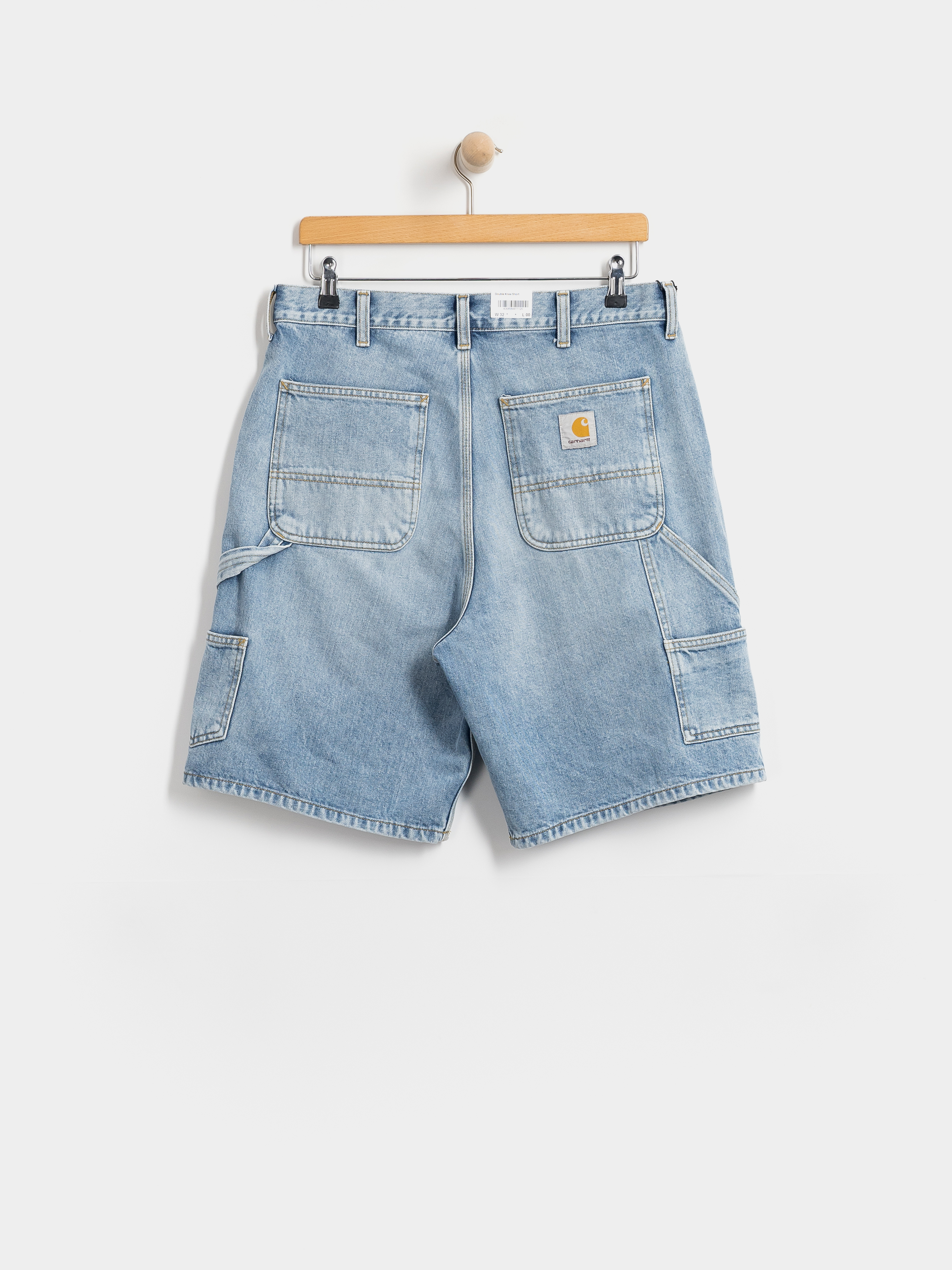Kraťasy Carhartt WIP Double Knee (blue heavy worn bleached)