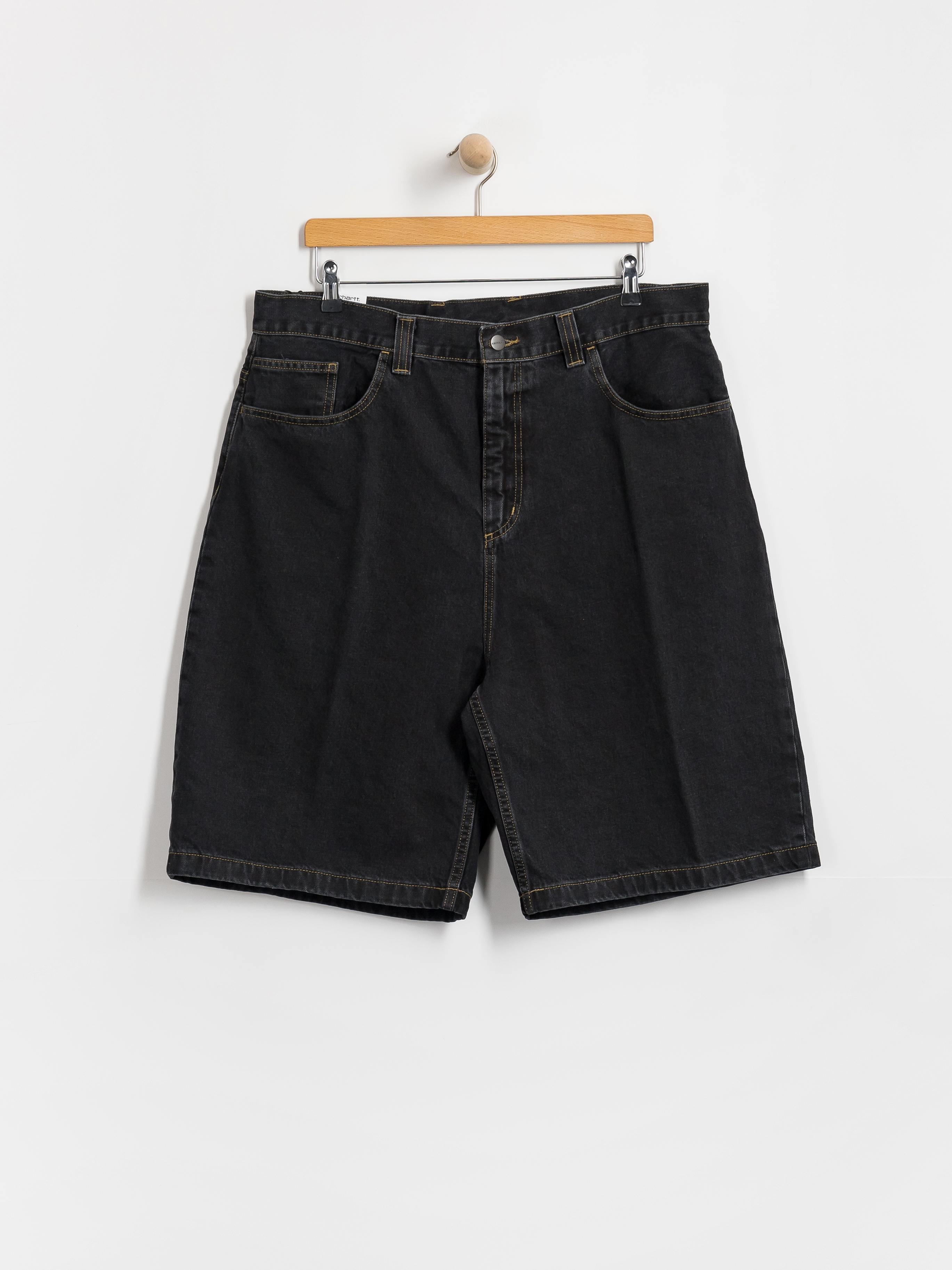 Kraťasy Carhartt WIP Brandon (black stone washed)