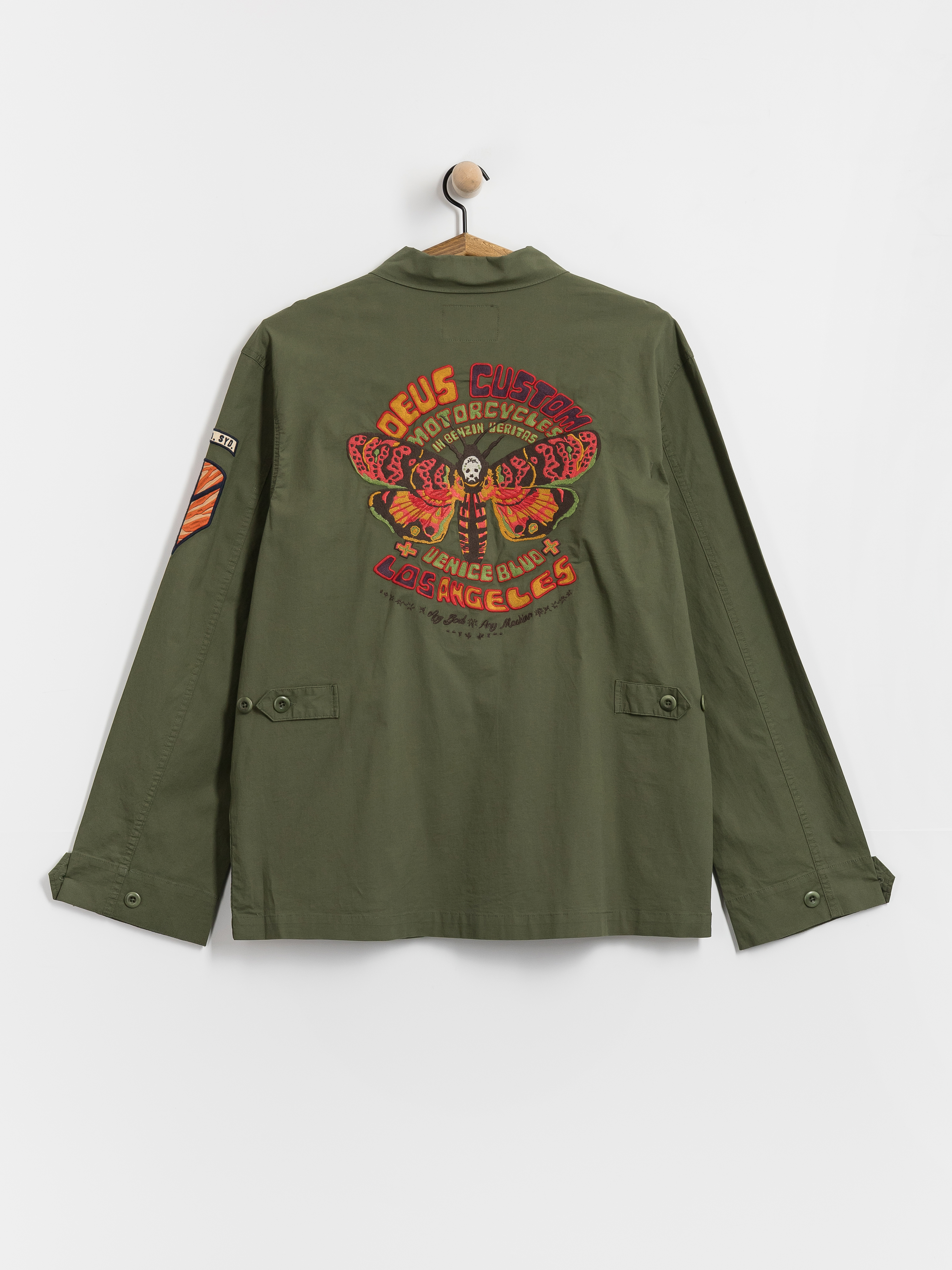 Košeľa Deus Ex Machina Power Overshirt (pine green)