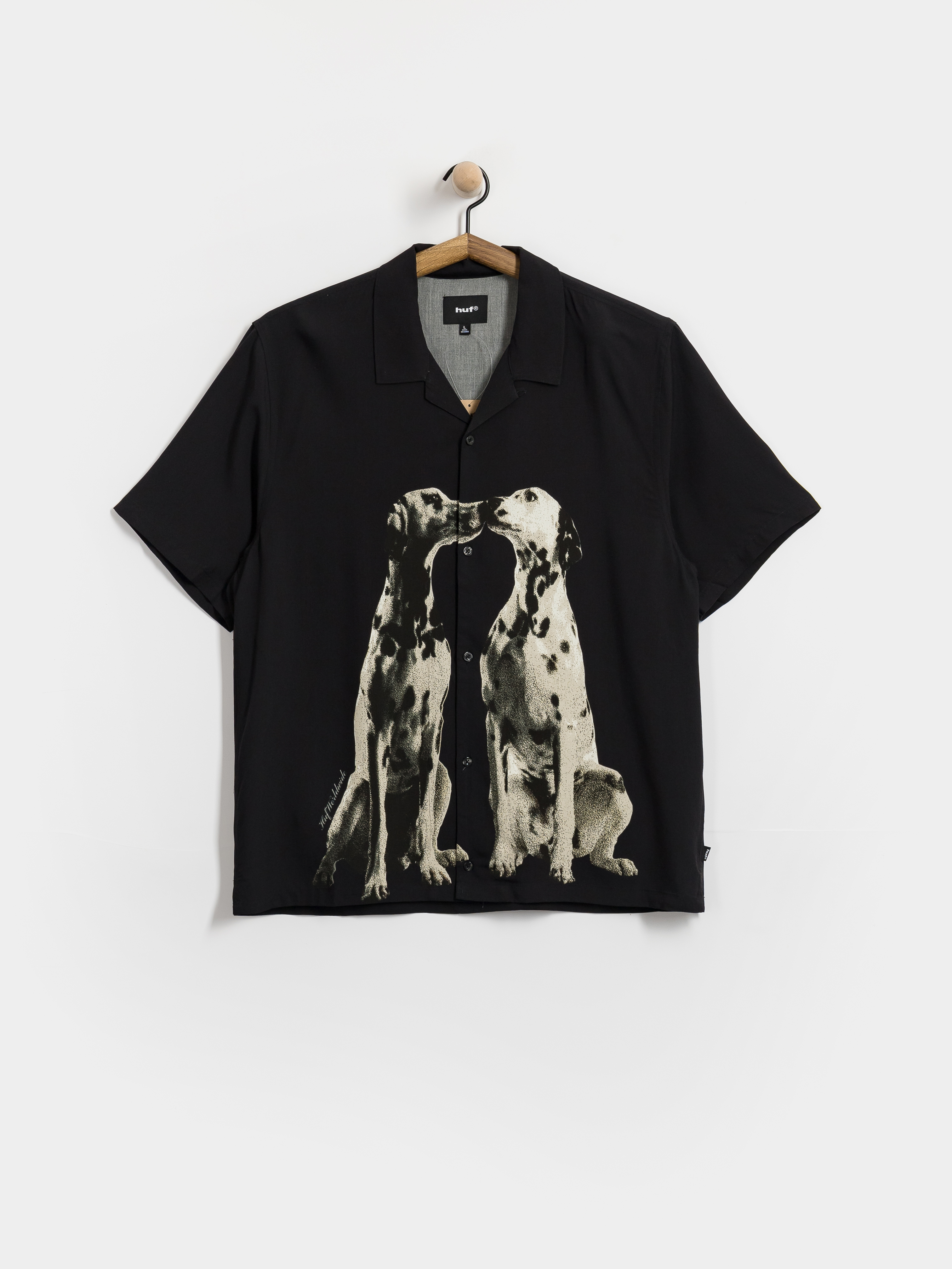 Košeľa HUF Dogged Resort (black)