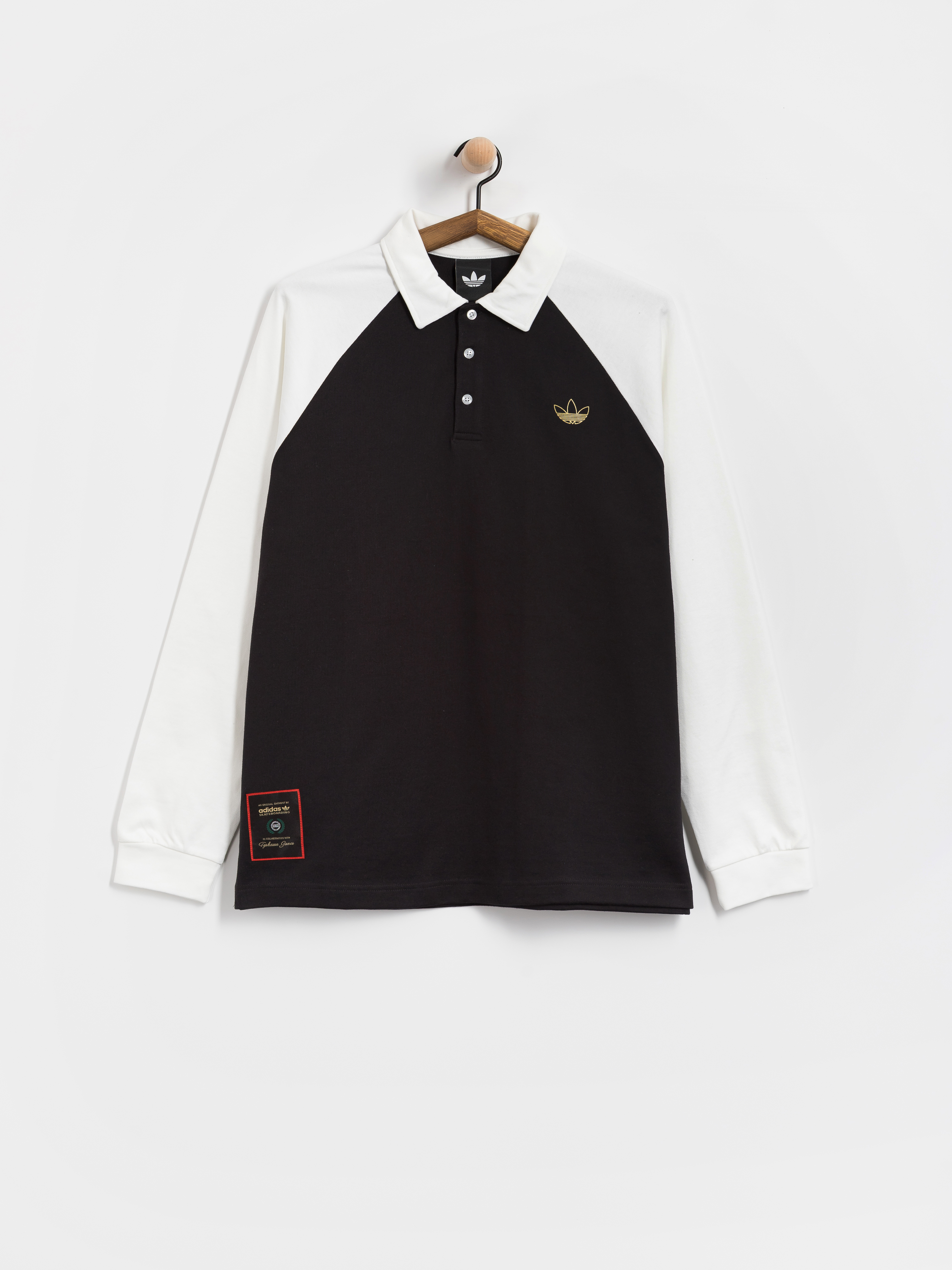 Tričko adidas Tyshawn Rugby (black/white)