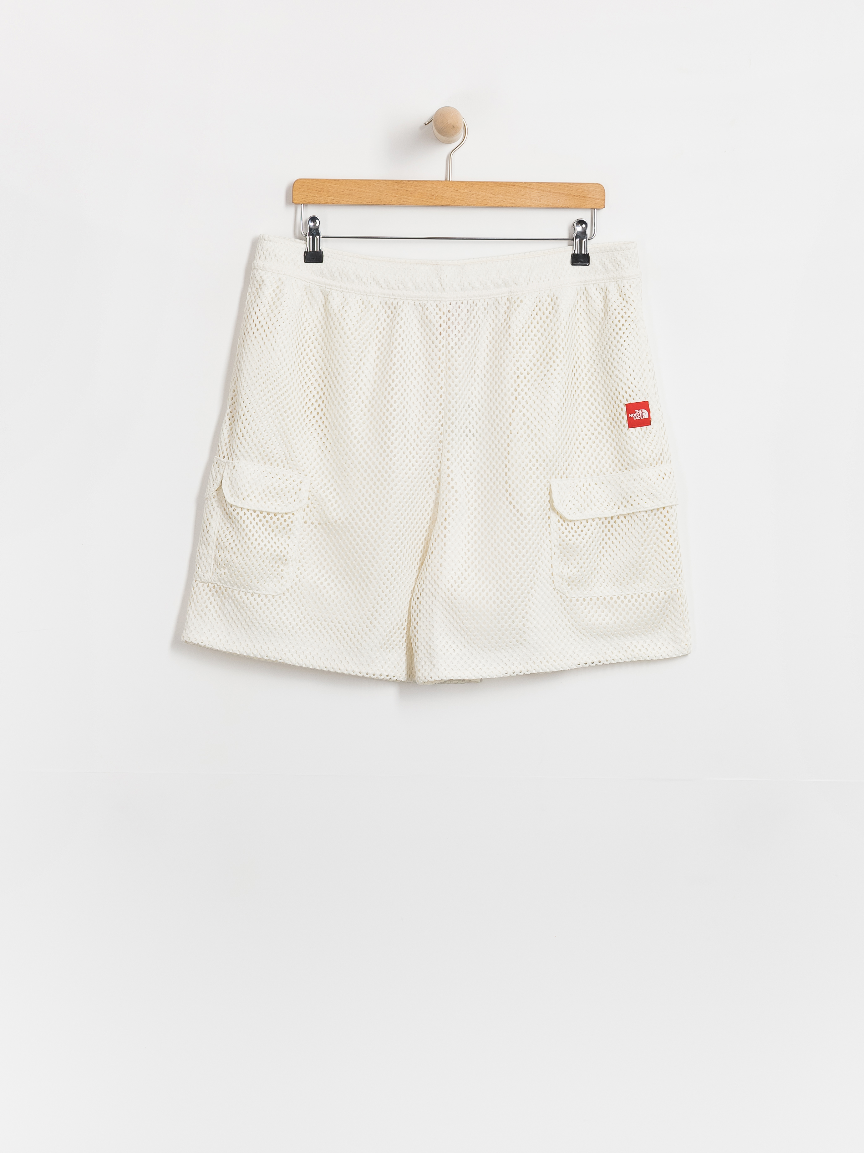 Kraťasy The North Face Tnf Red Box Mesh Utility (white dune)
