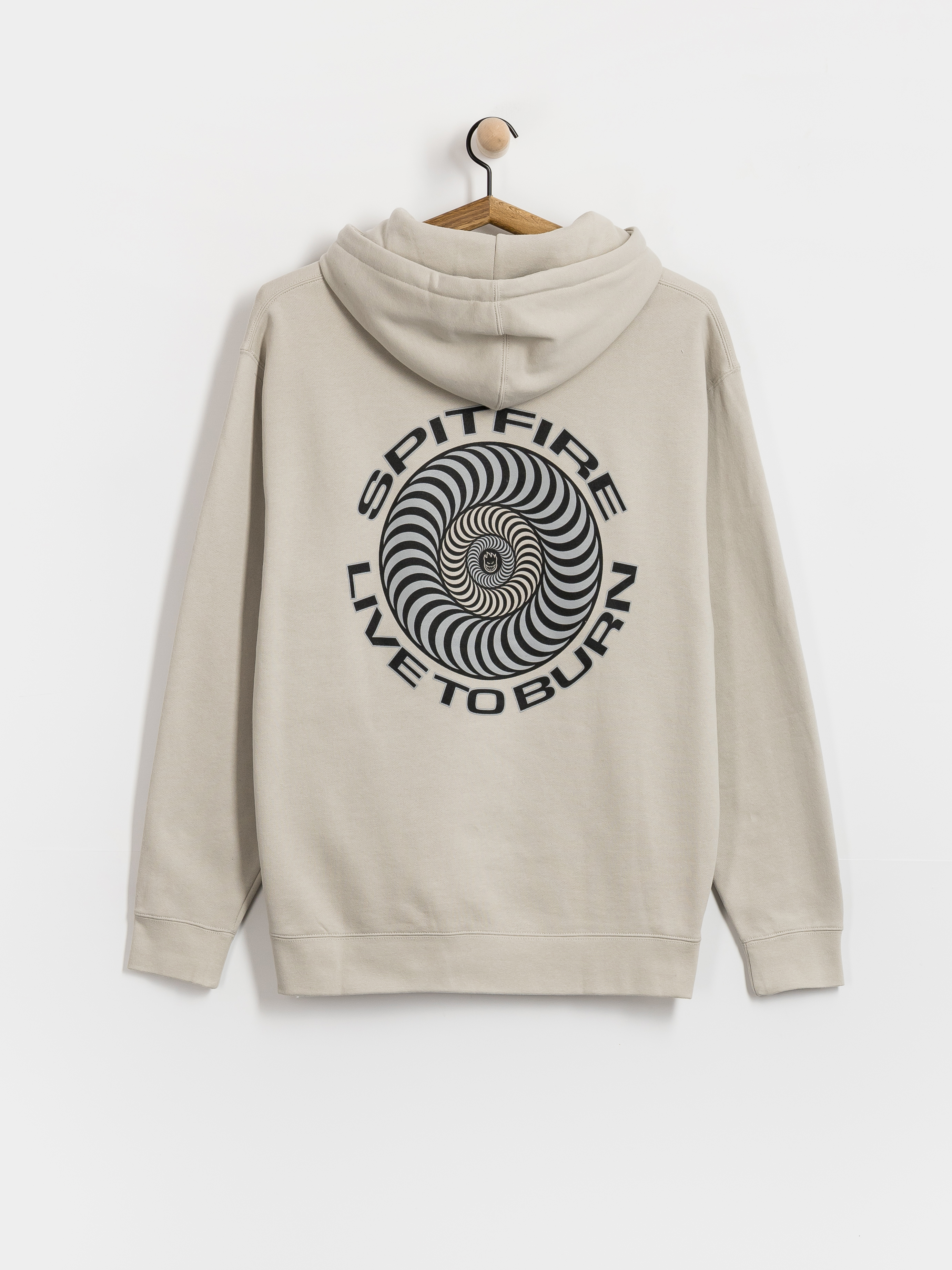 Mikina s kapucňou Spitfire Live To Burn Classic HD (smoke)