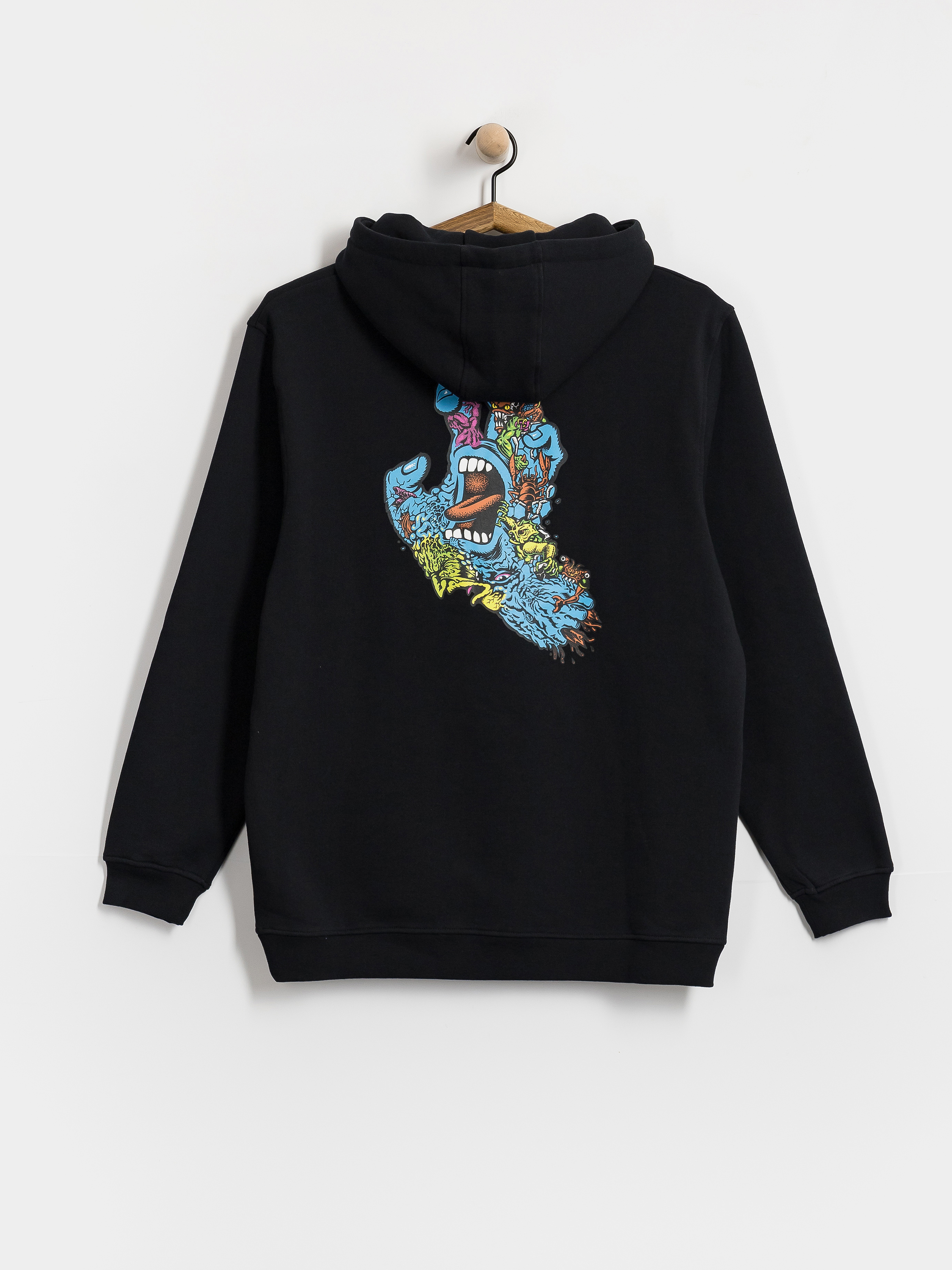 Mikina s kapucu0148ou Santa Cruz Roskopp Screaming Five HD (black)