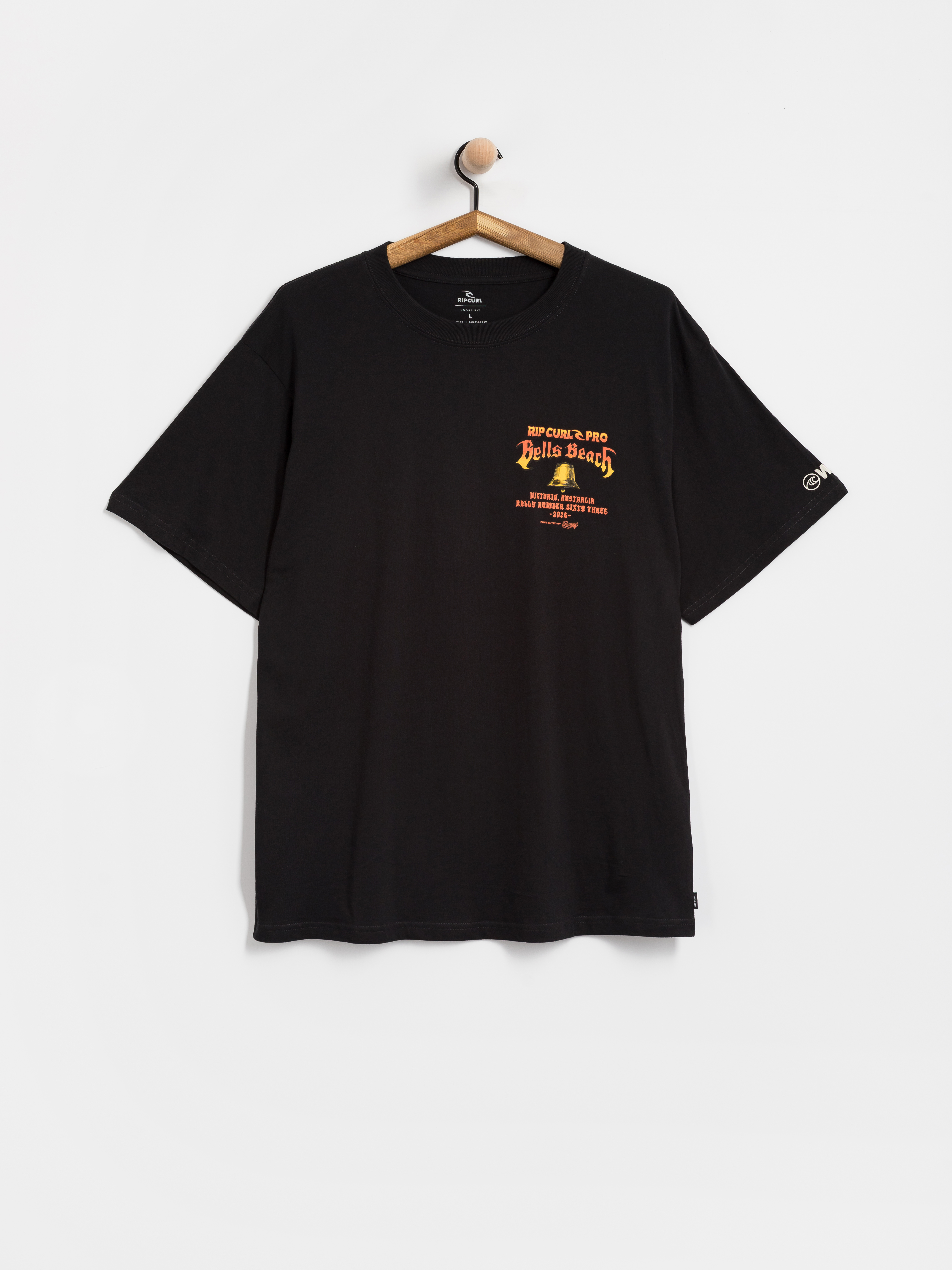Tričko Rip Curl Bells Pro 26 Bell Logo (black)