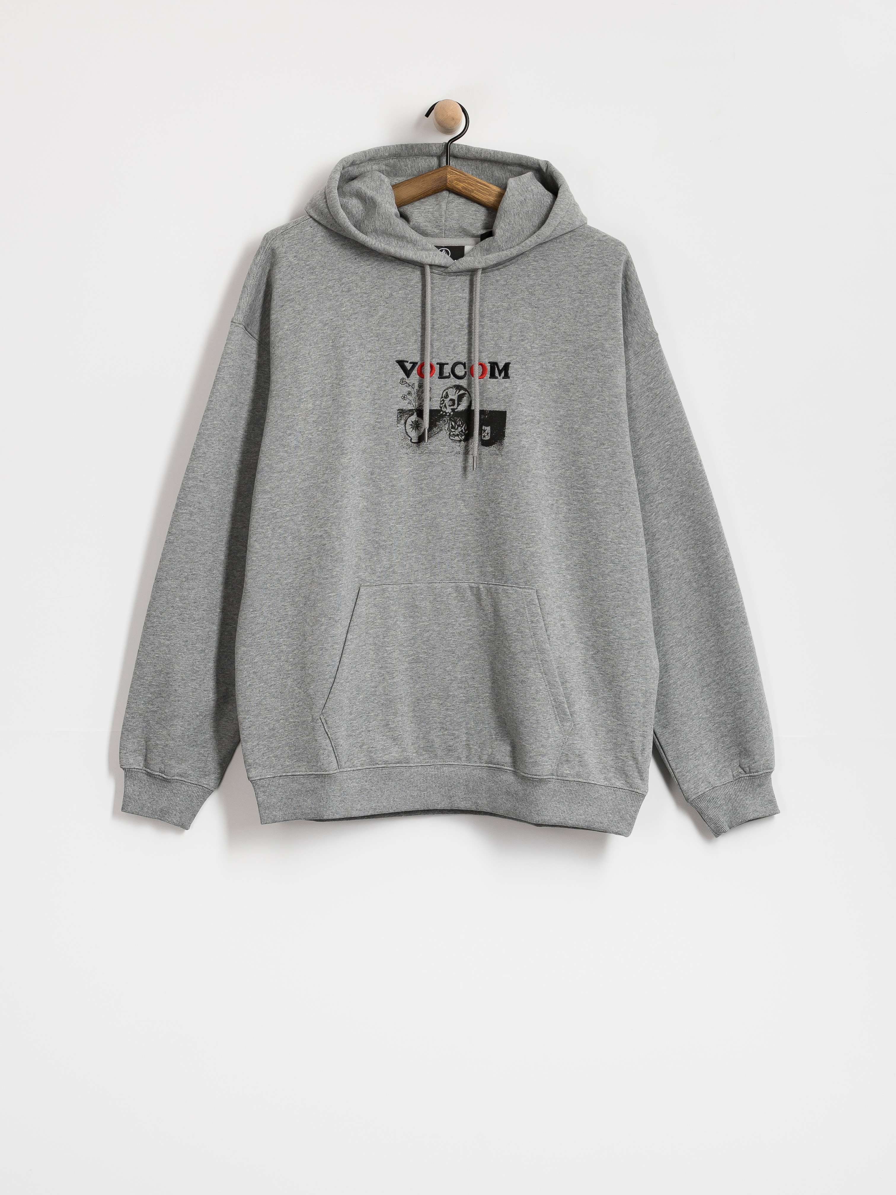 Mikina s kapucňou Volcom Fa Seth Conboy HD (heather grey)