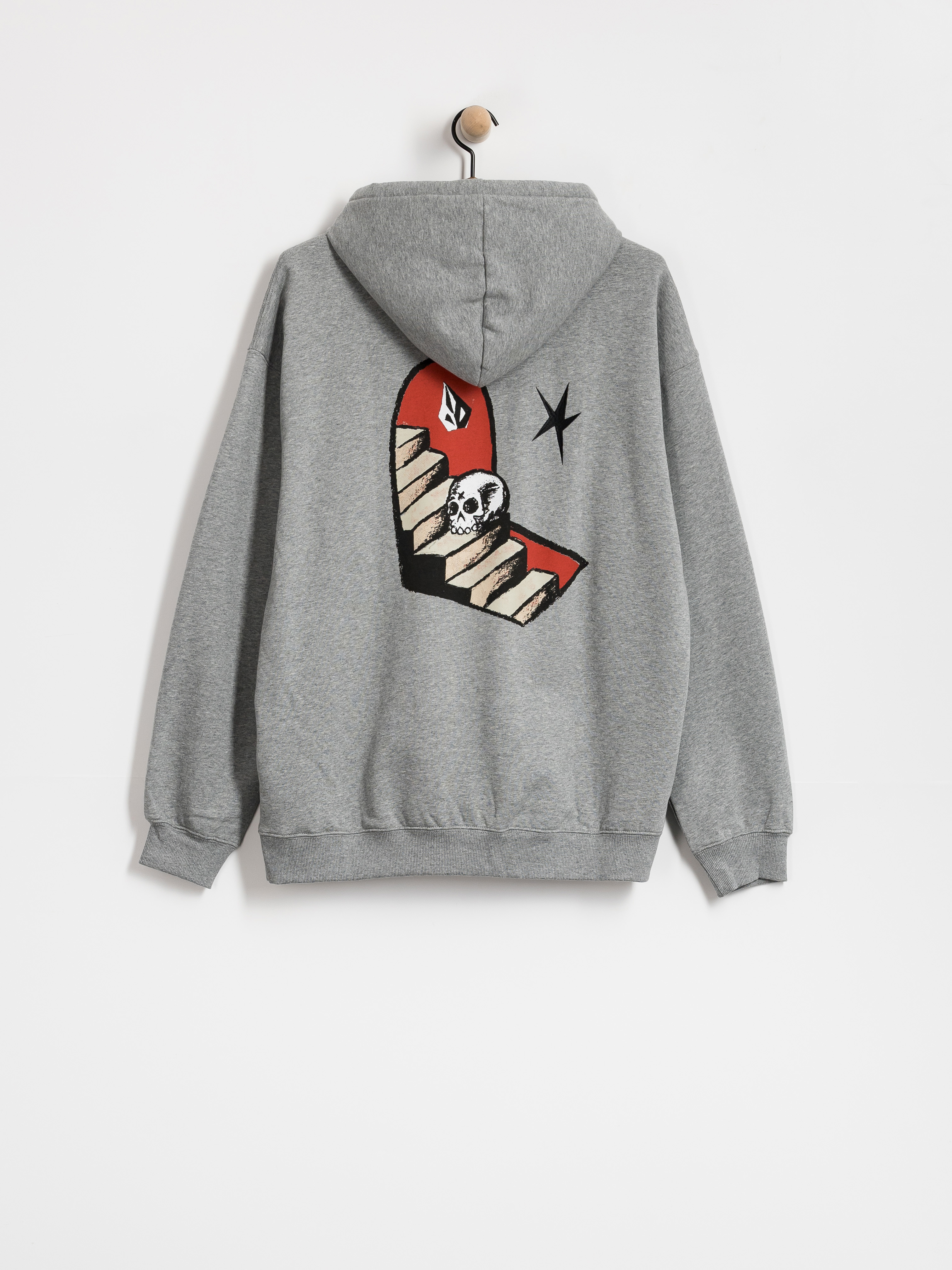 Mikina s kapucňou Volcom Fa Seth Conboy HD (heather grey)
