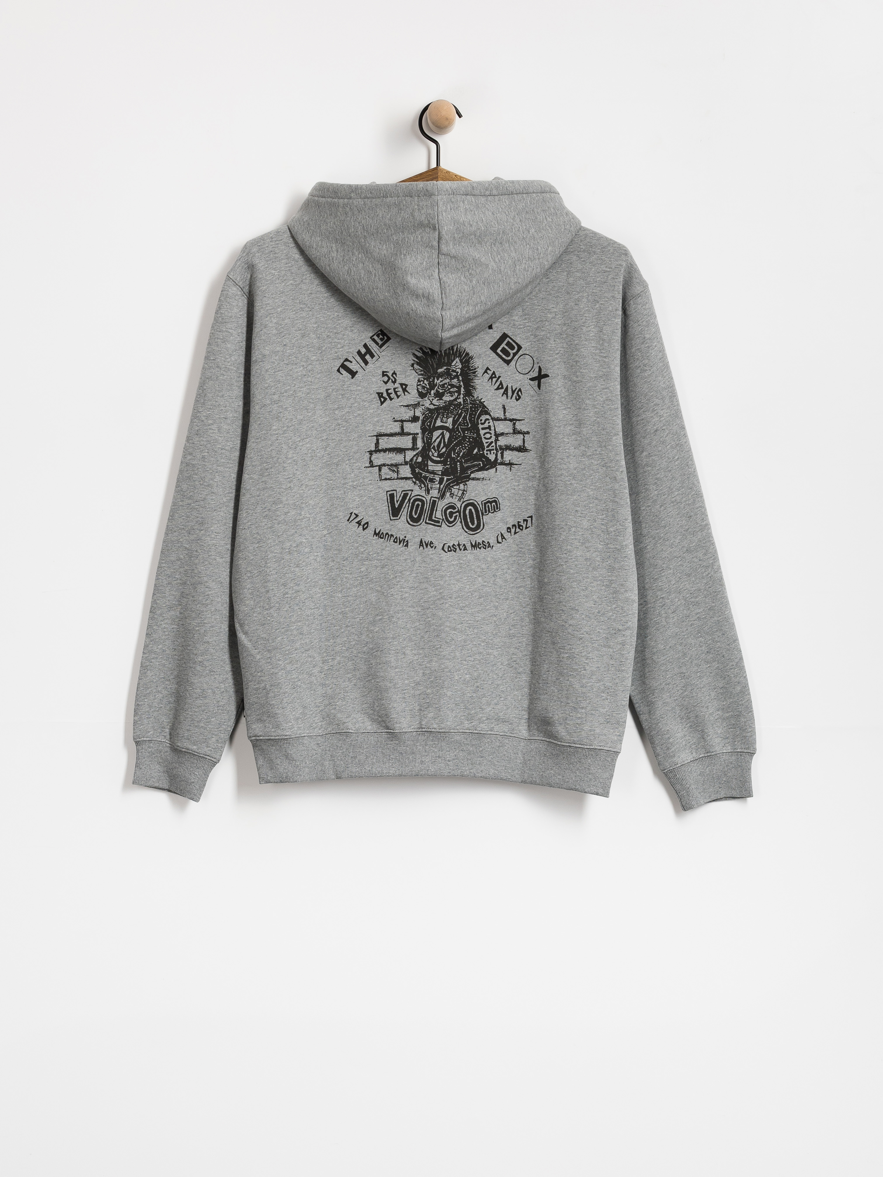 Mikina Volcom Catastrophy ZIP (heather grey)
