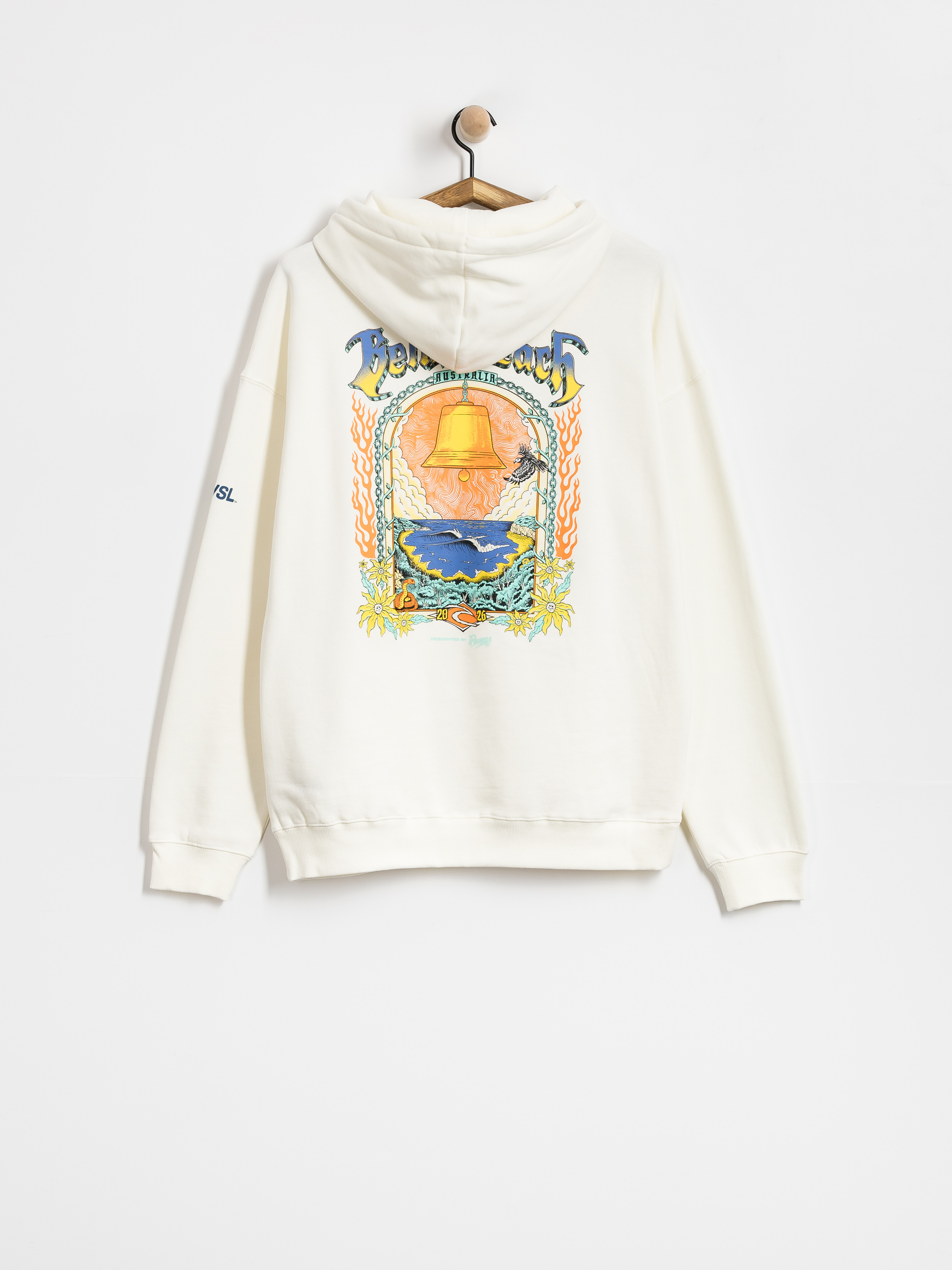 Mikina s kapucu0148ou Rip Curl Bells Pro 26 HD (bone)