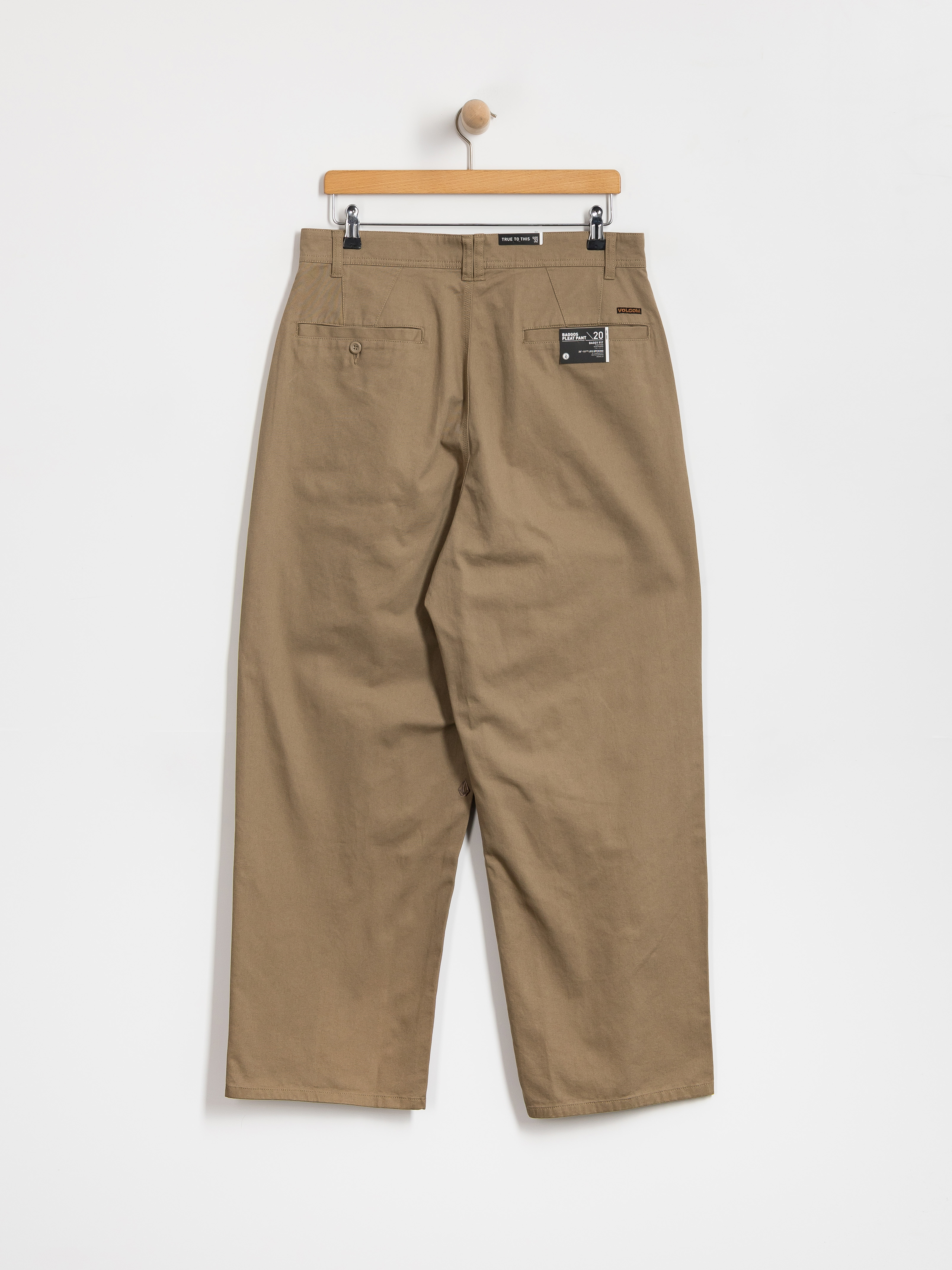 Nohavice Volcom Baggos Pleat (khaki)