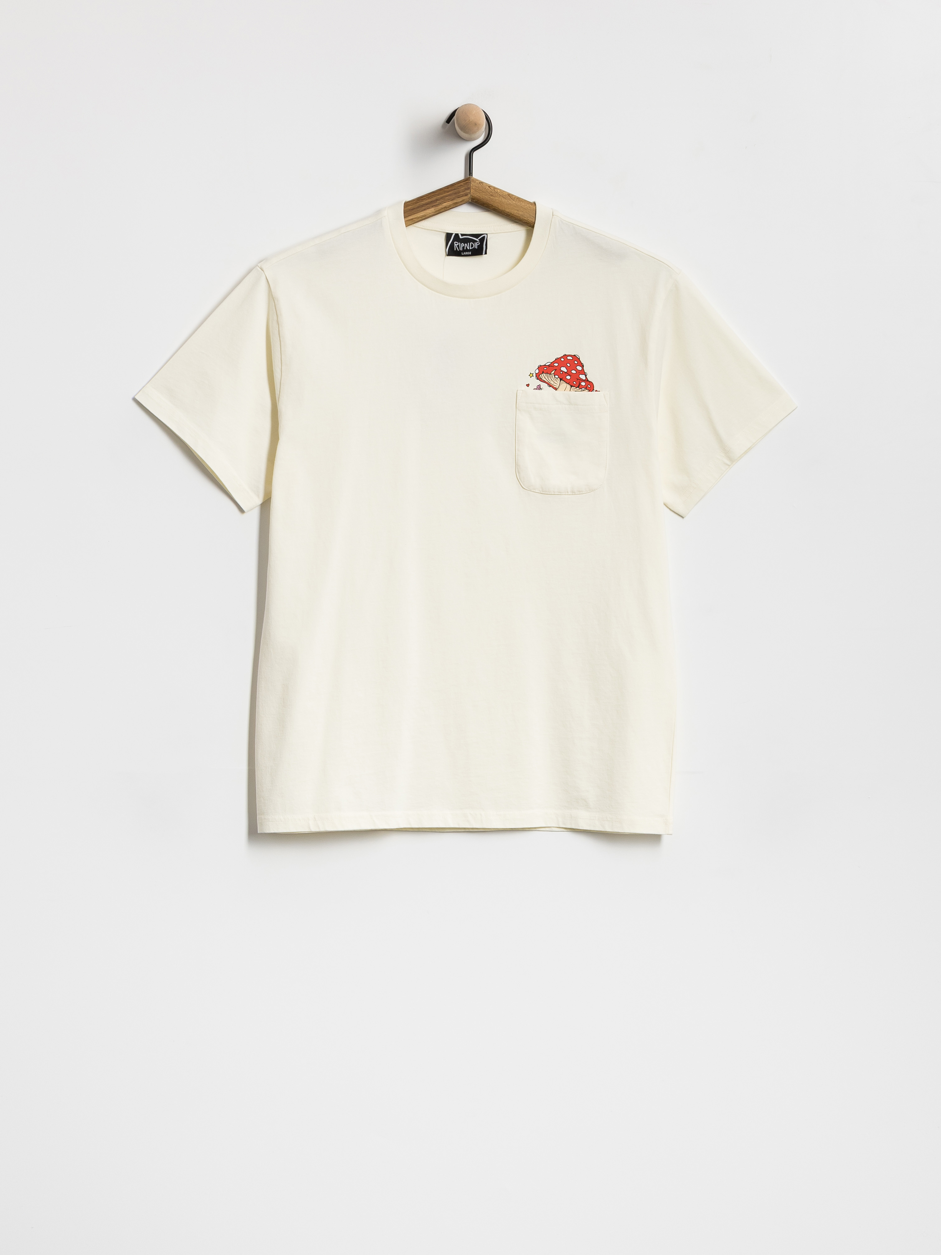 Tričko RipNDip Funny Gungus Pocket (bone)