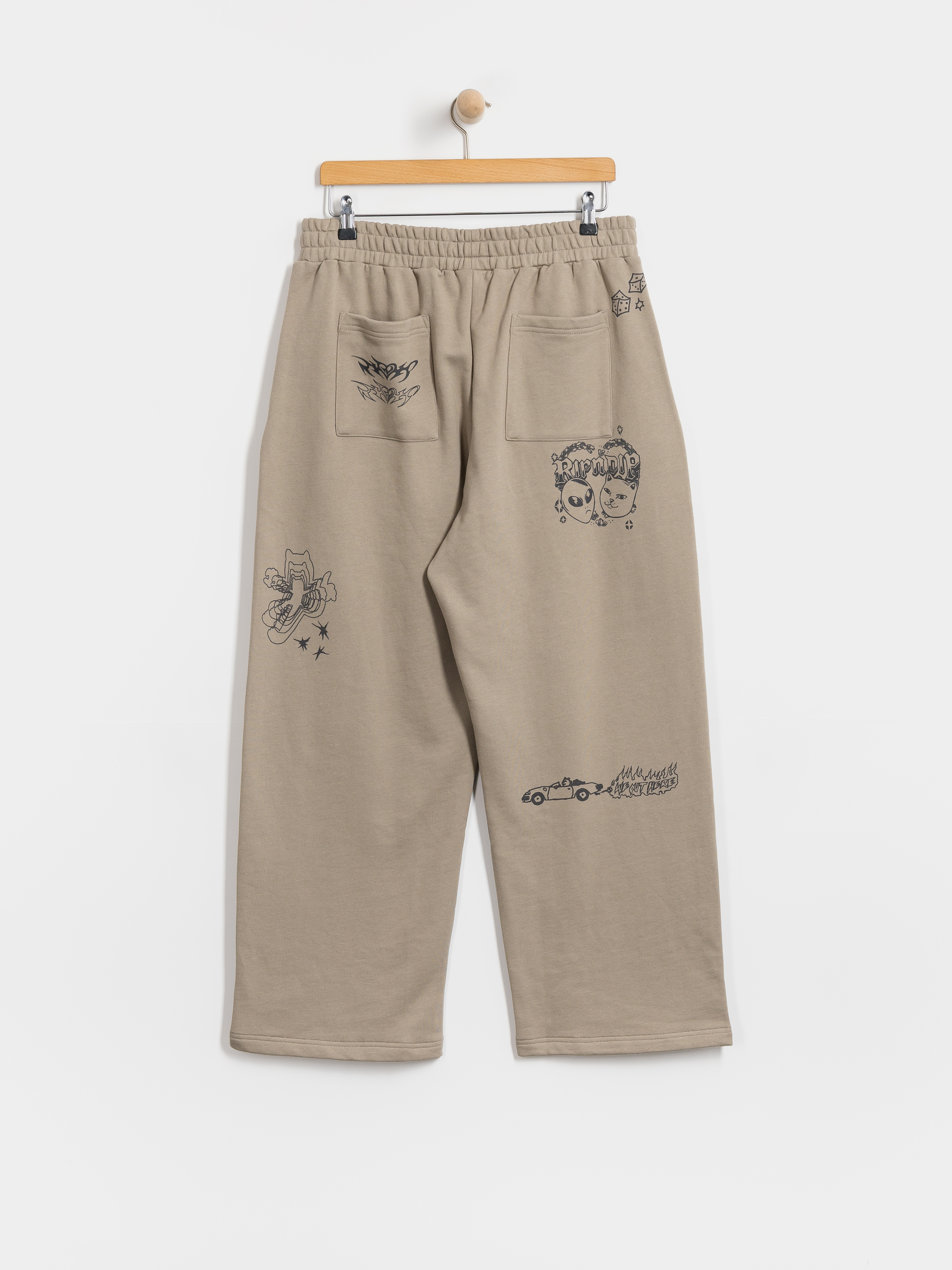 Nohavice RipNDip Westside Straight Leg (dark sand wash)
