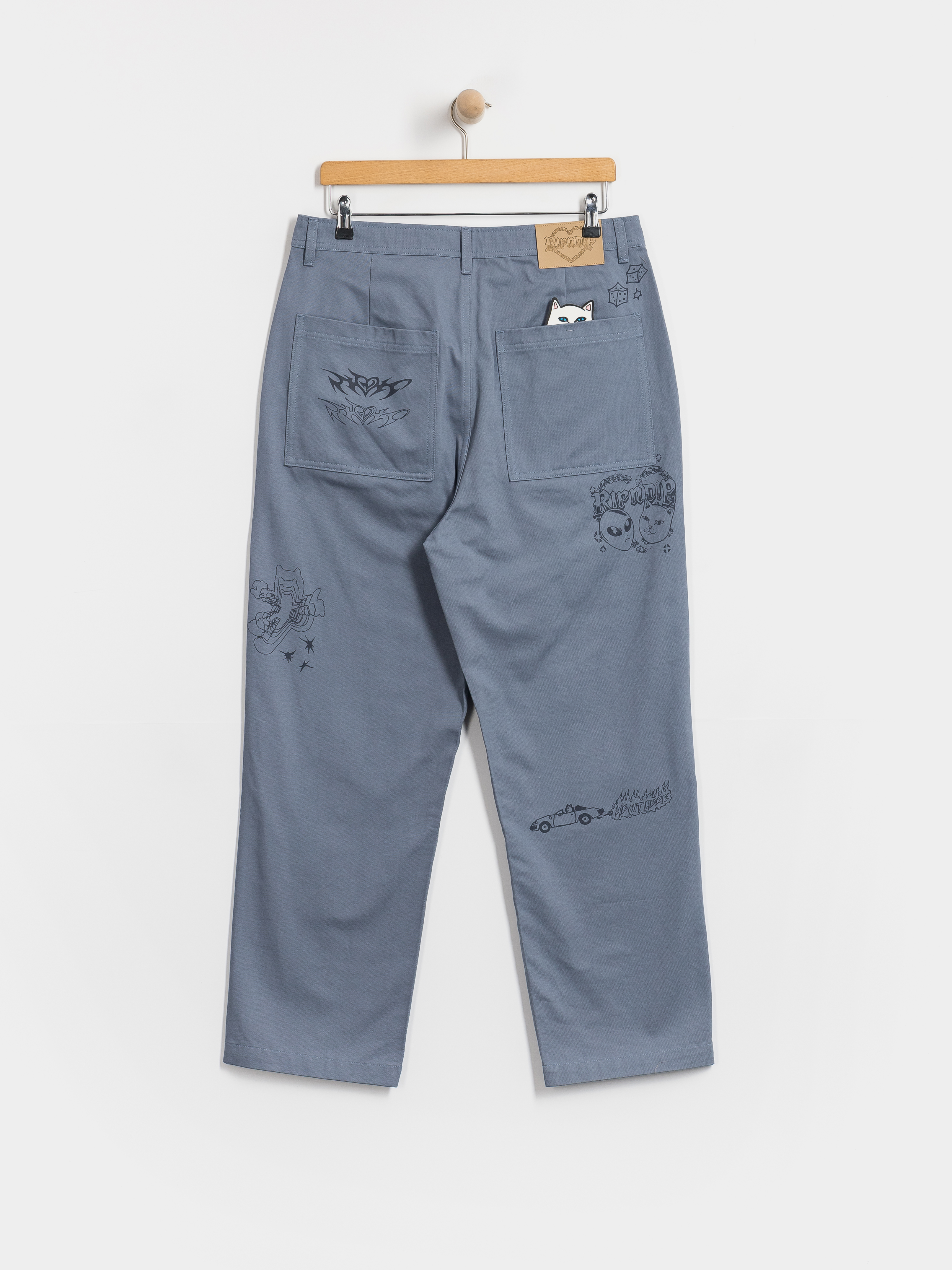 Nohavice RipNDip Westside Wide Fit (slate)