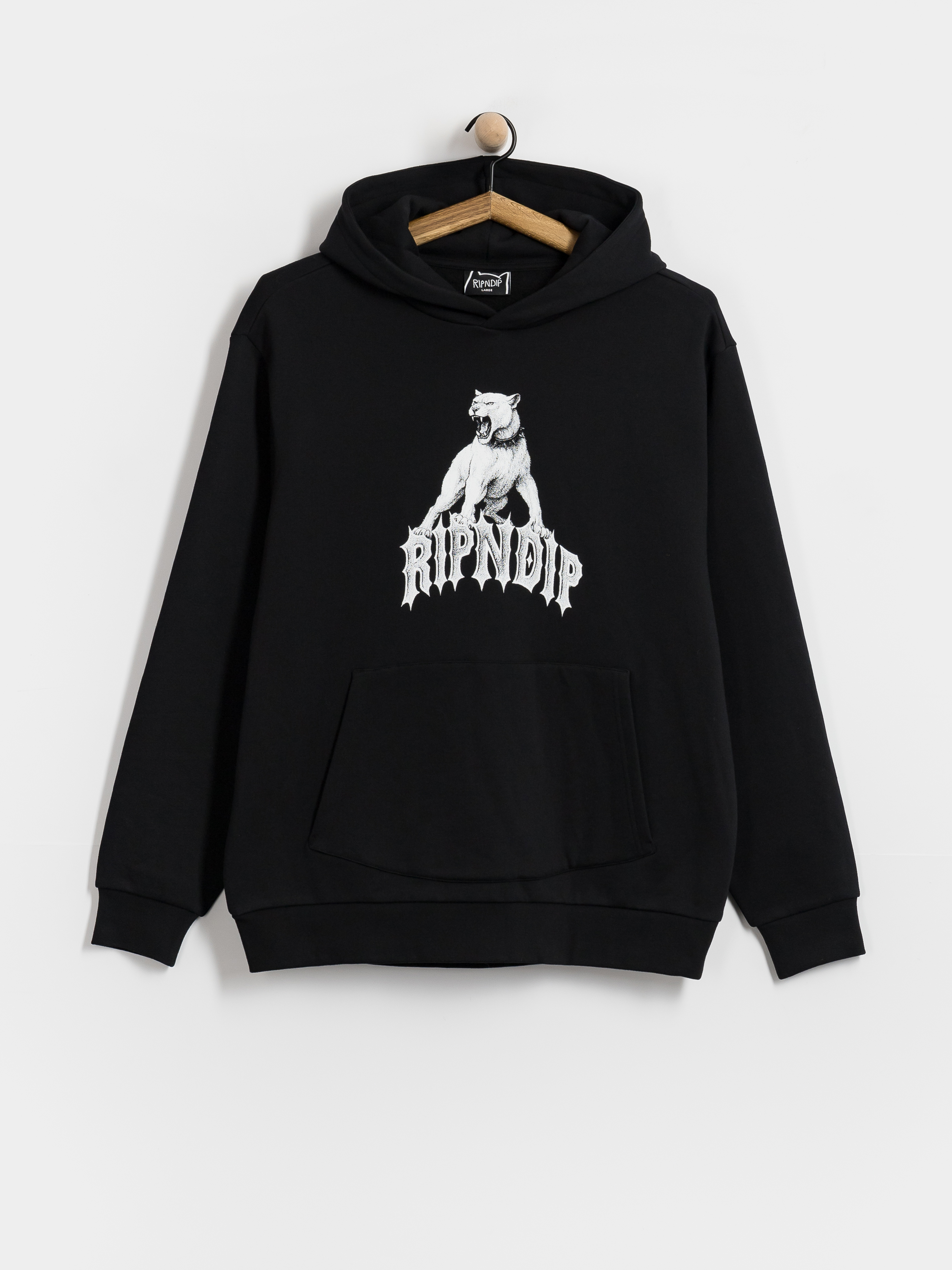 Mikina s kapucňou RipNDip Wasteland HD (black wash)