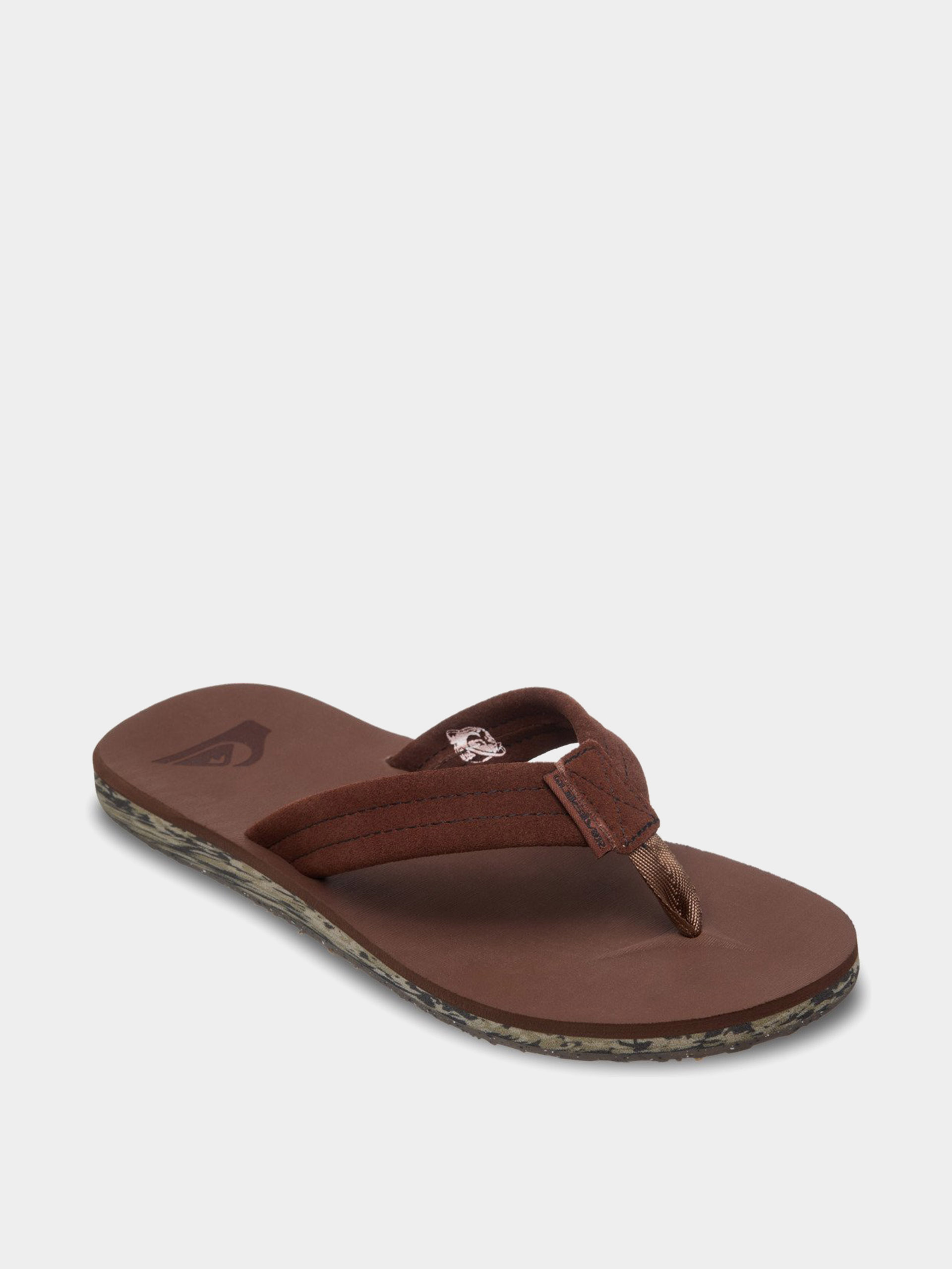 Plážovky Quiksilver Carver Suede Recycled (brown)