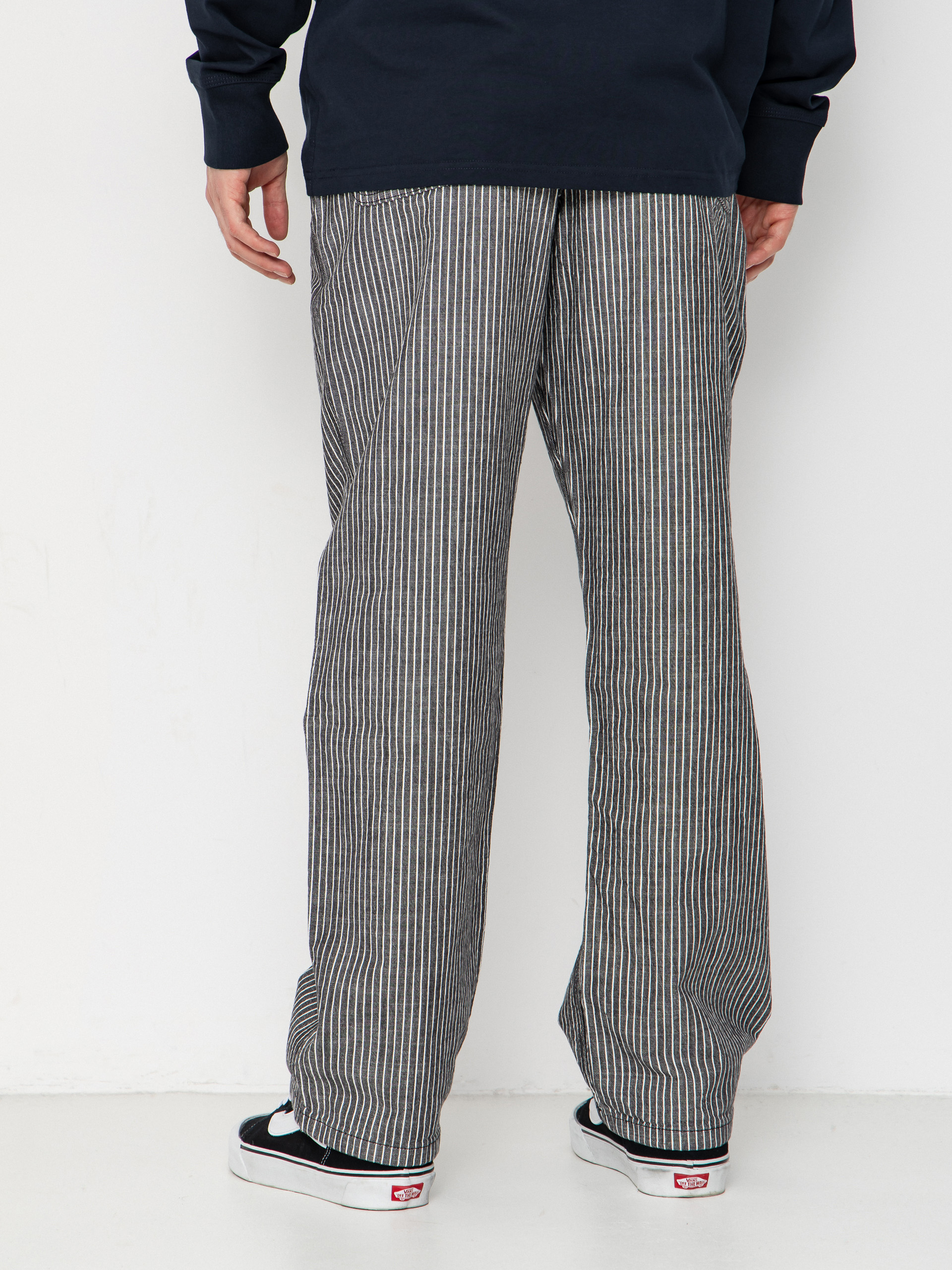 Nohavice Vans Chore Loose Stripe Denim (black/white)