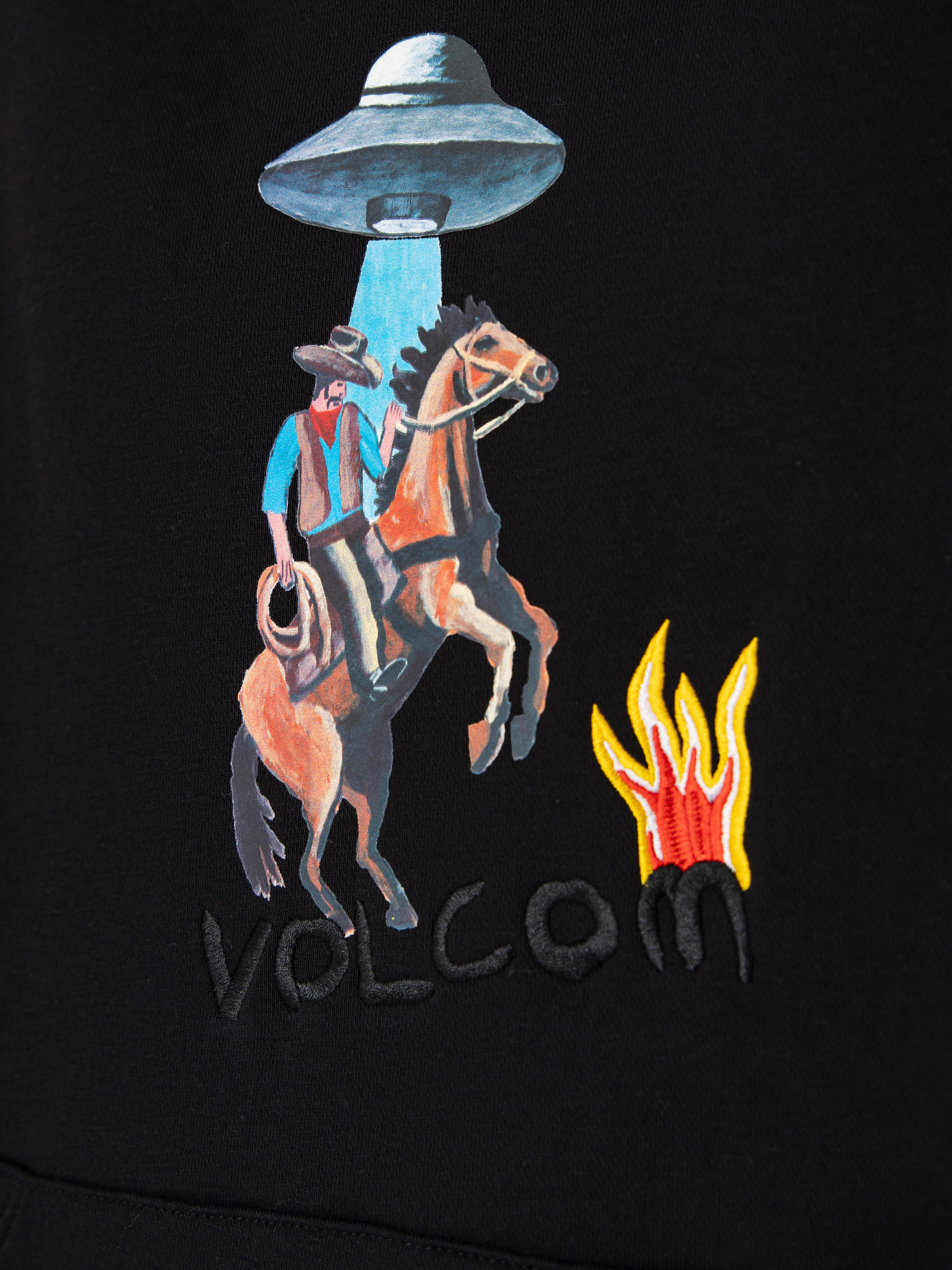 Mikina s kapucňou Volcom Fa Mickey Mason 2 HD (black)