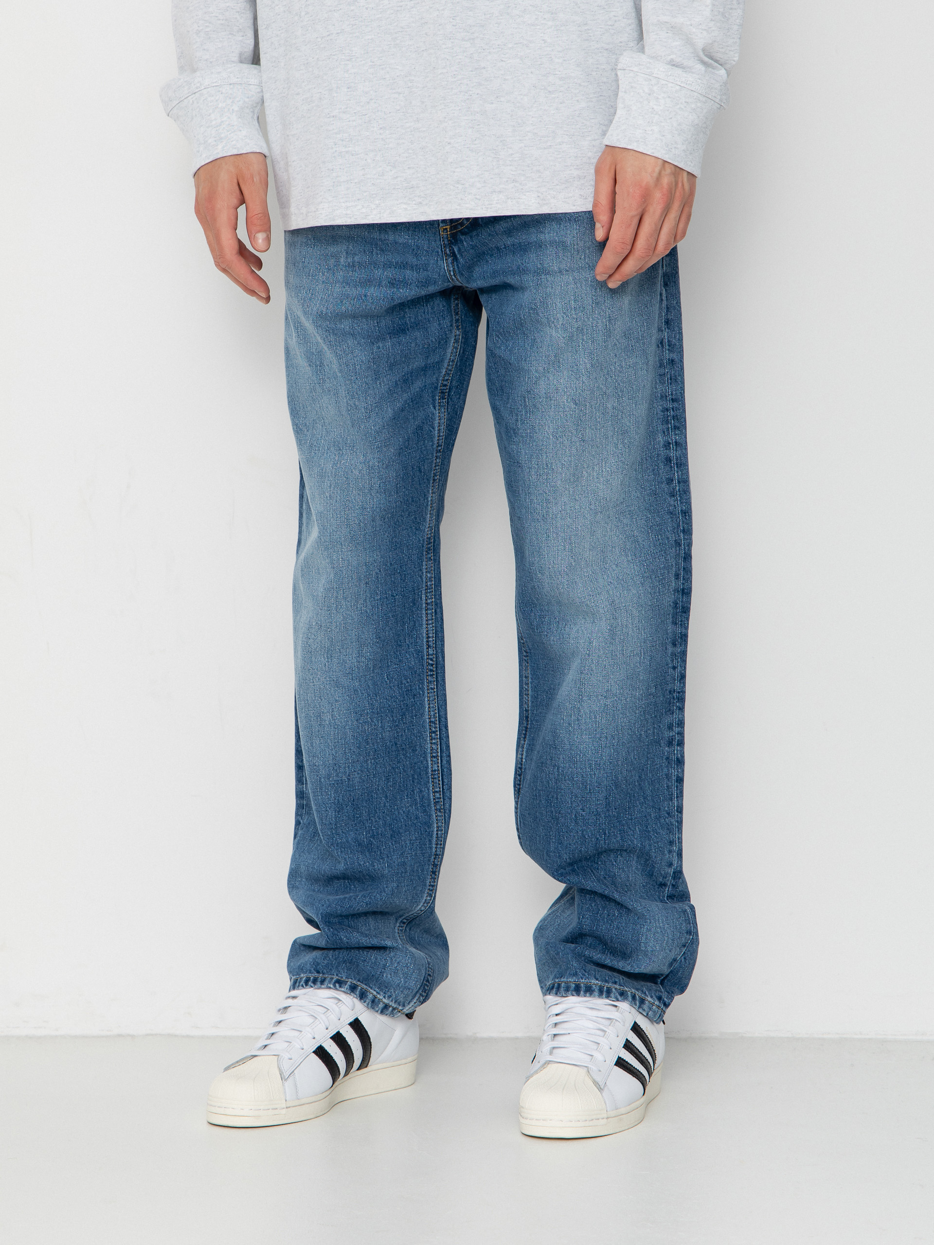 Nohavice Carhartt WIP Marlow (blue worn bleached)