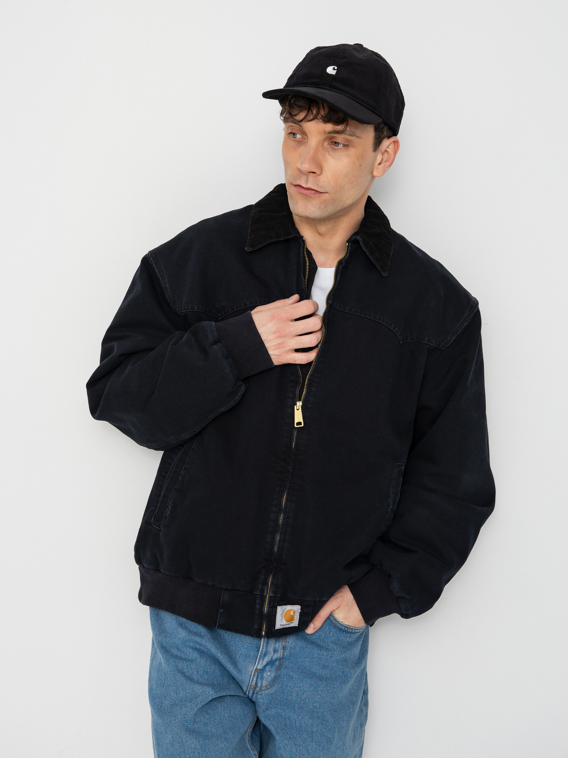 Bunda Carhartt WIP OG Santa Fe (black/black)