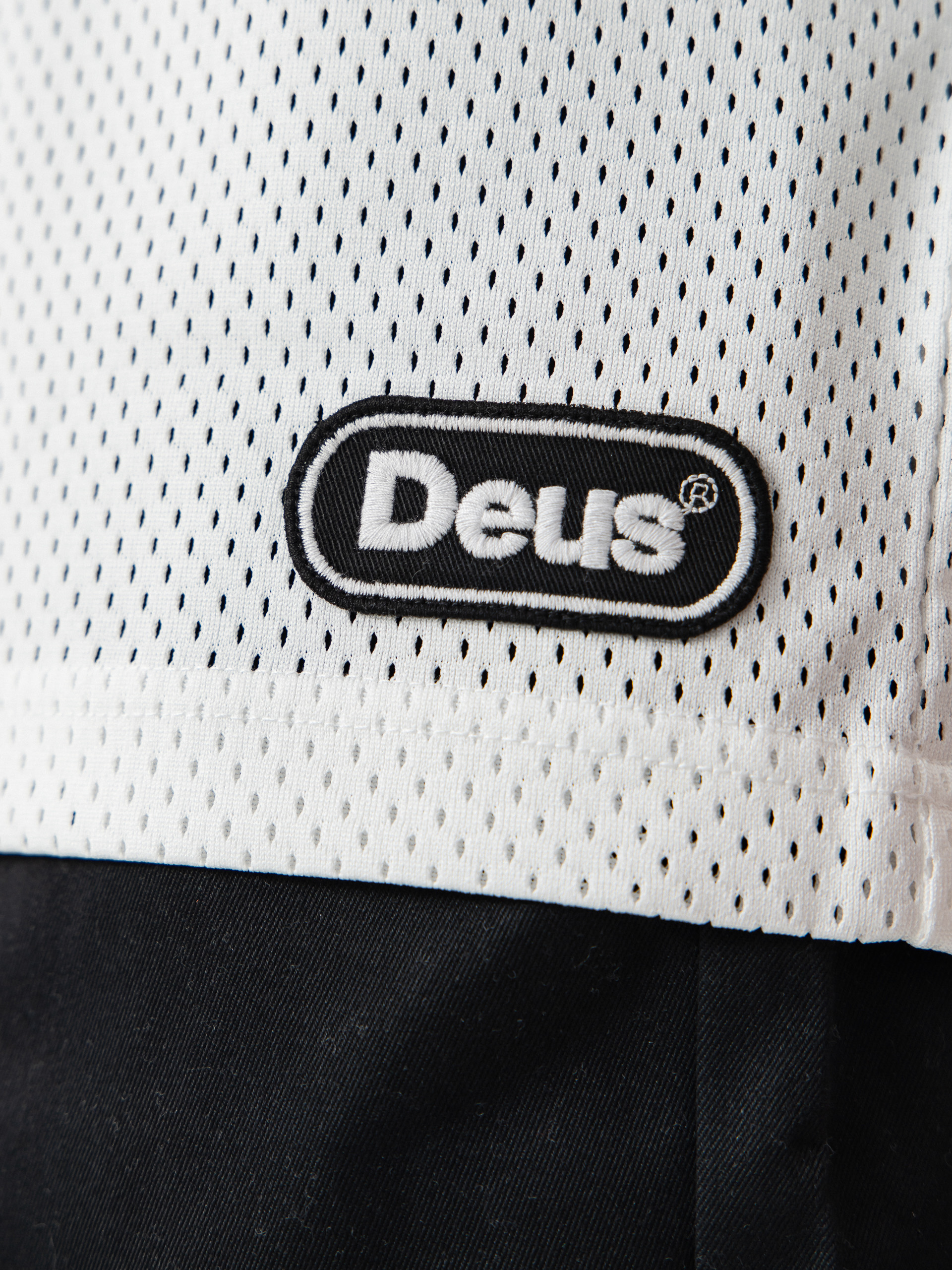 Tričko Deus Ex Machina Saber Moto Jersey (vintage white)