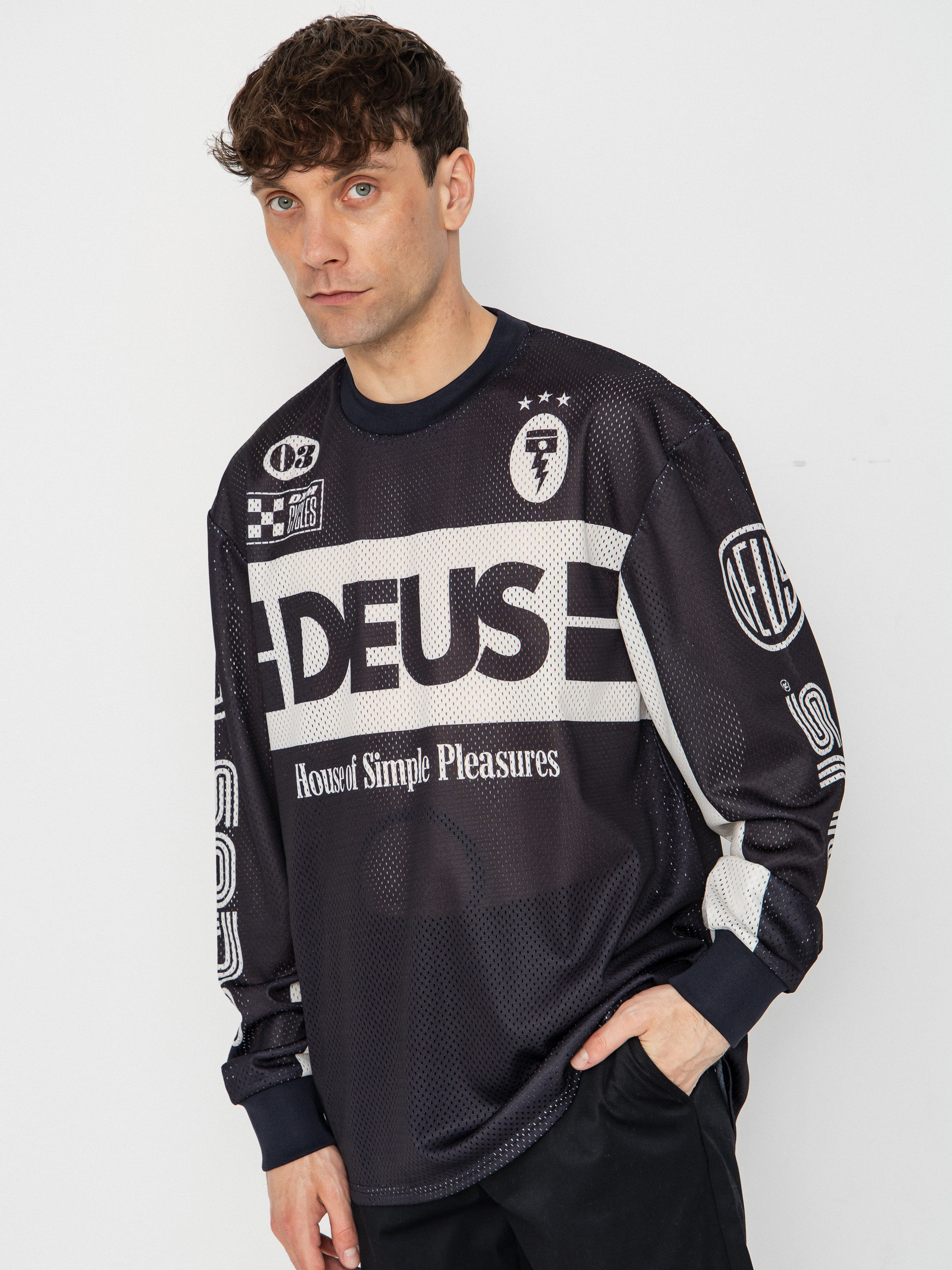 Tričko Deus Ex Machina Off Road Mx Jersey 2.0 (black)