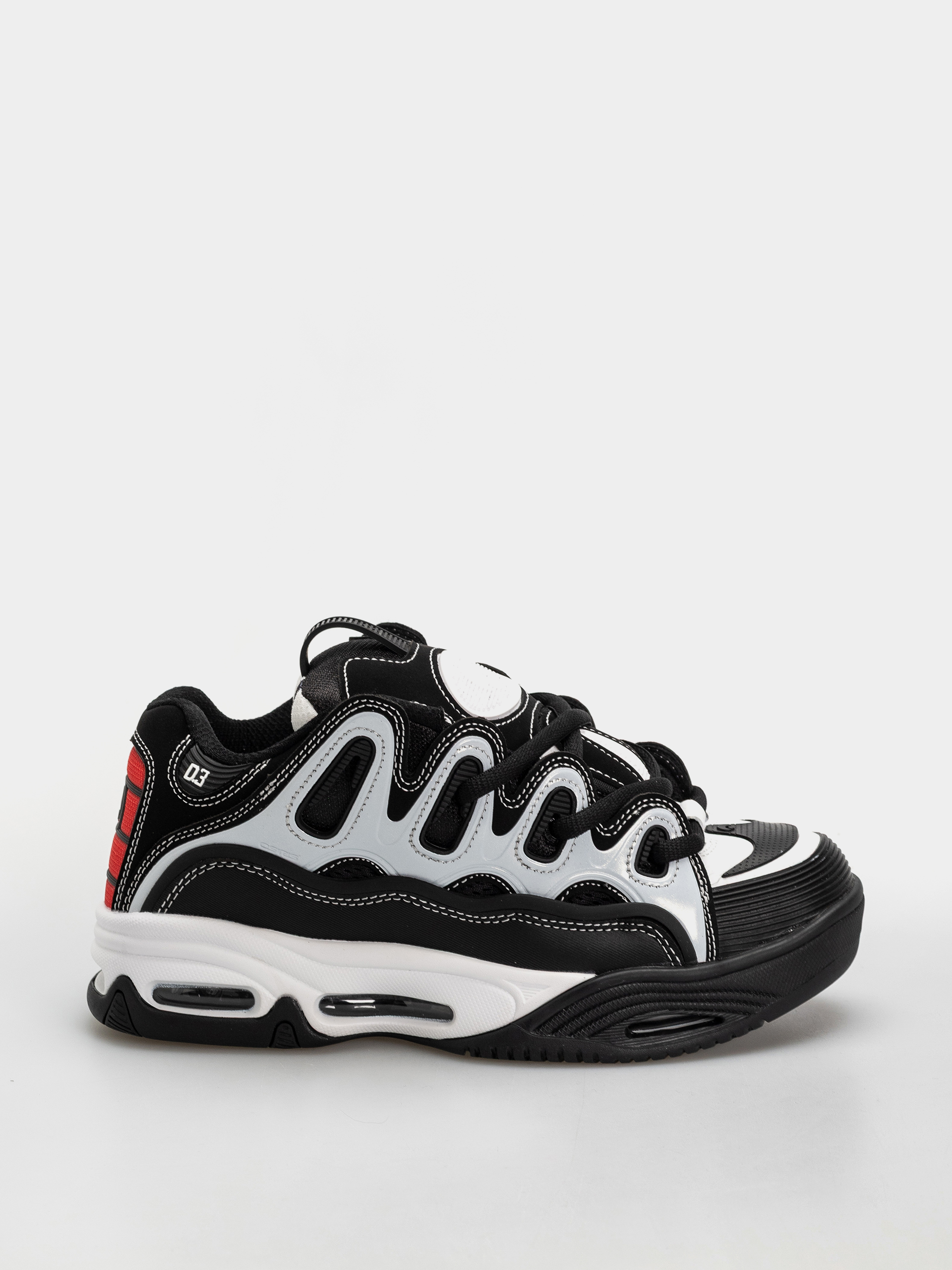 Topánky Osiris D3 2001 (black/white/red)