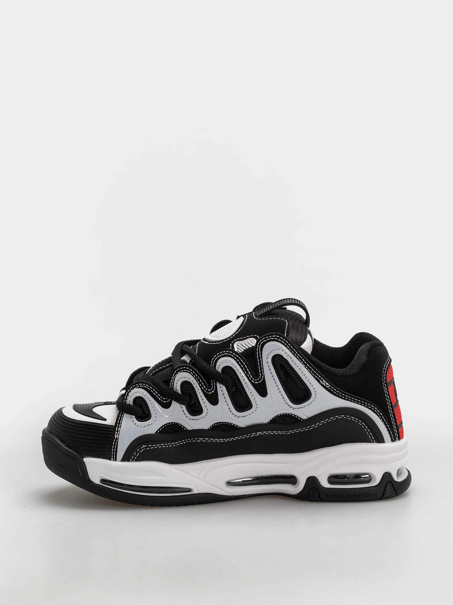 Topánky Osiris D3 2001 (black/white/red)