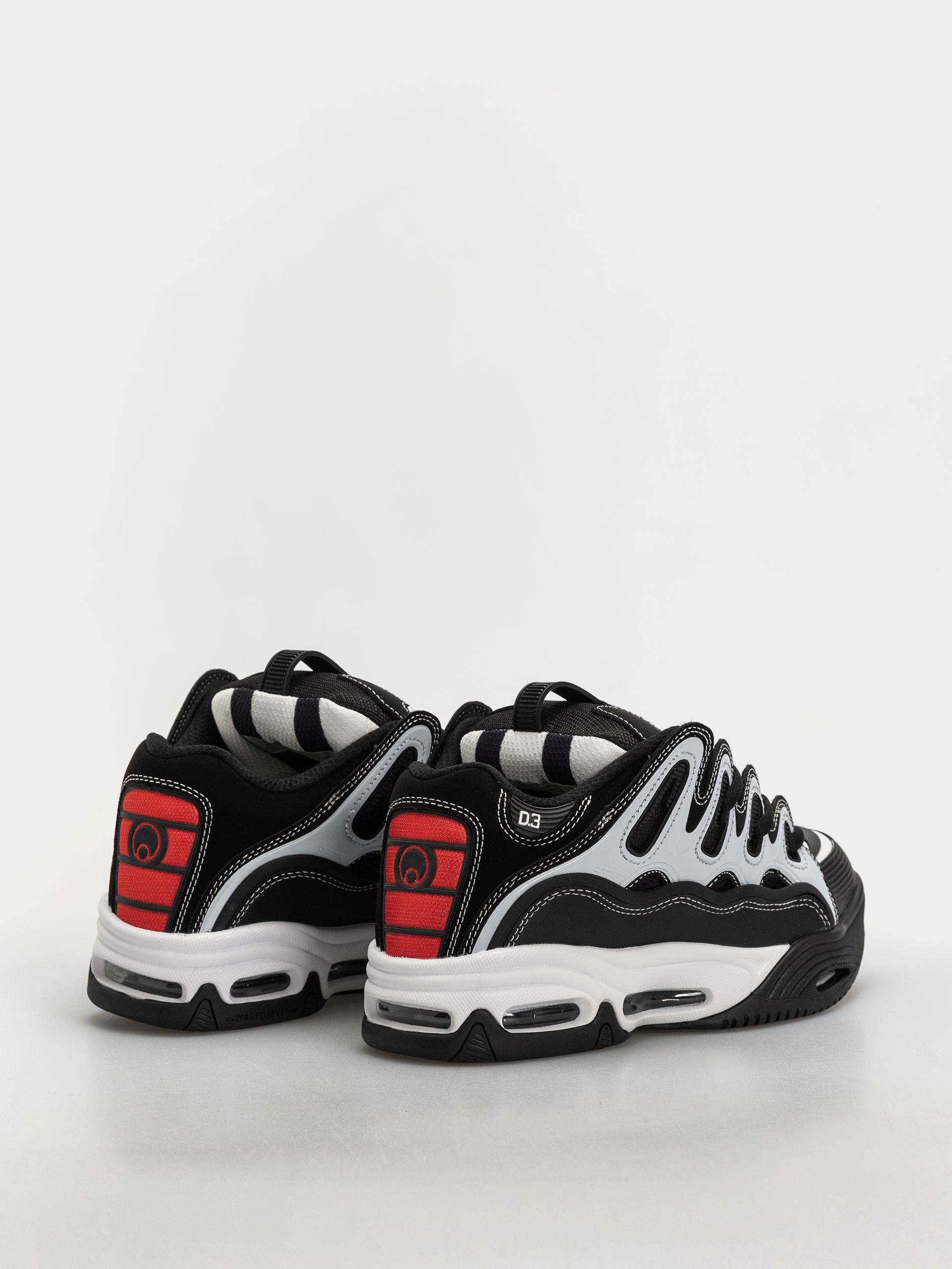Topánky Osiris D3 2001 (black/white/red)