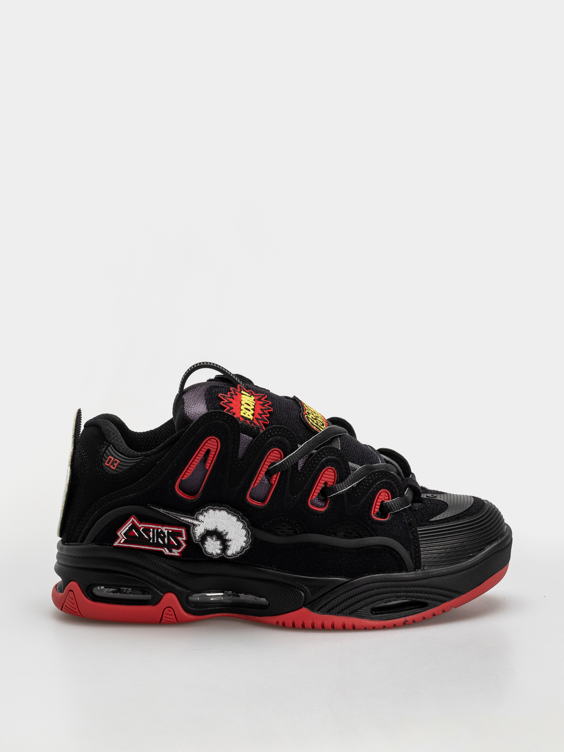 Topu00e1nky Osiris D3 2001 (black/red/velcro)