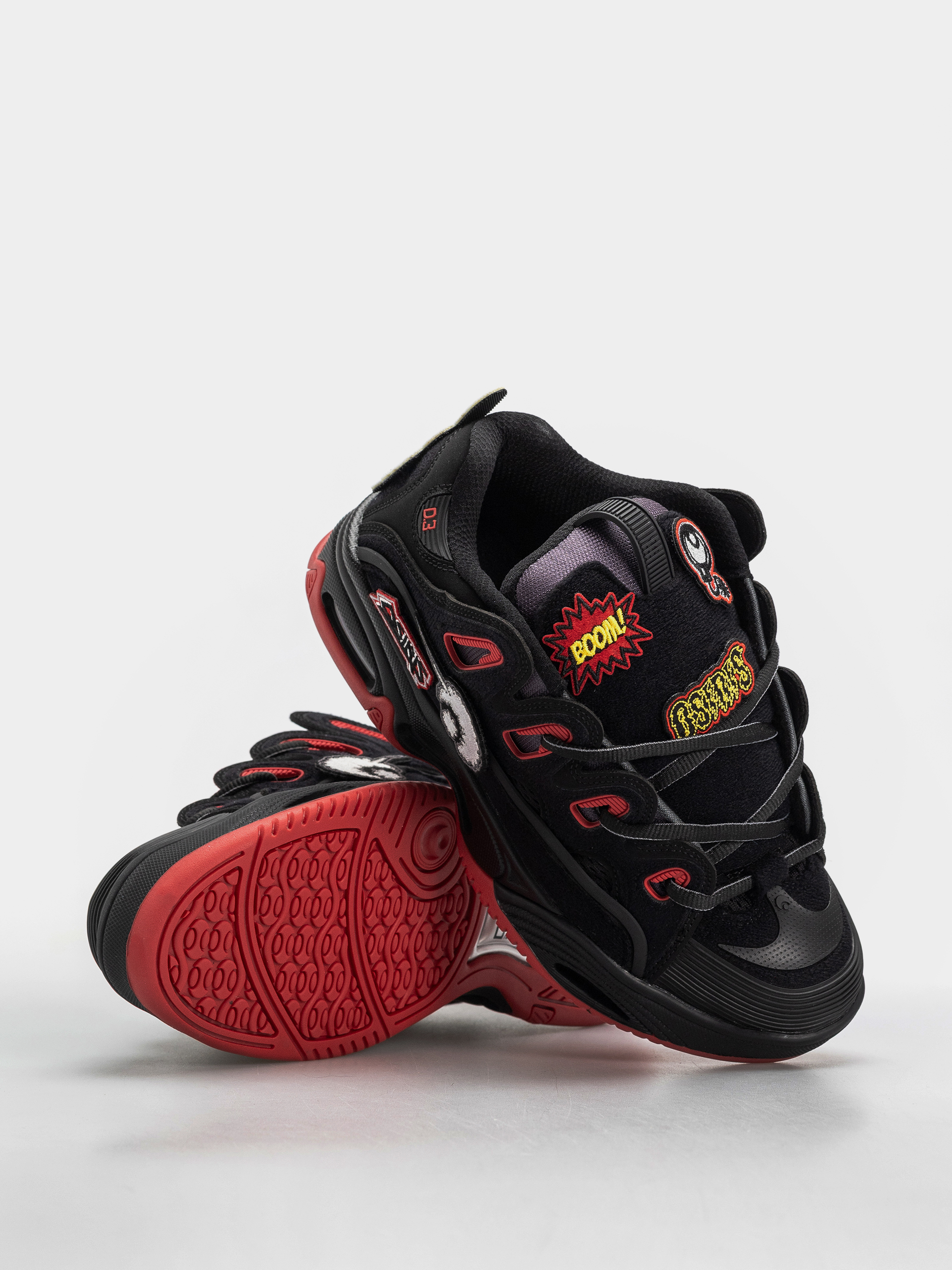 Topánky Osiris D3 2001 (black/red/velcro)