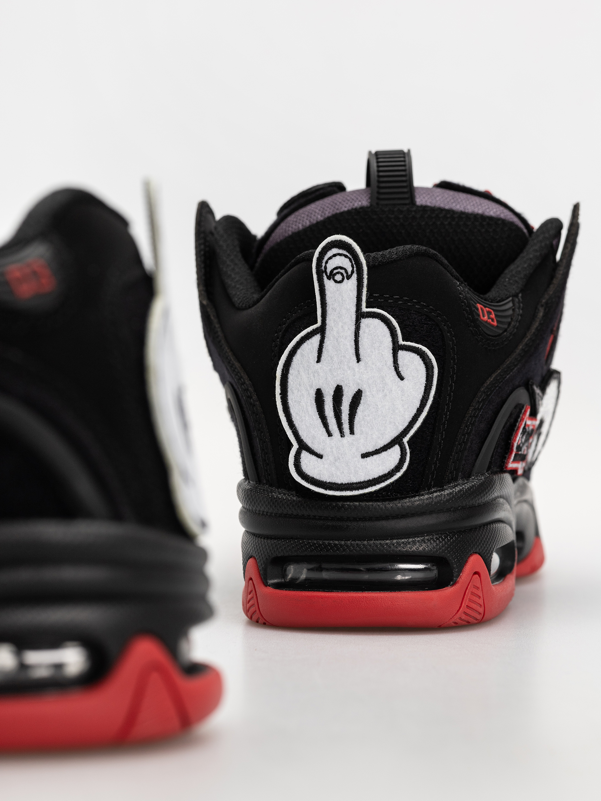 Topánky Osiris D3 2001 (black/red/velcro)