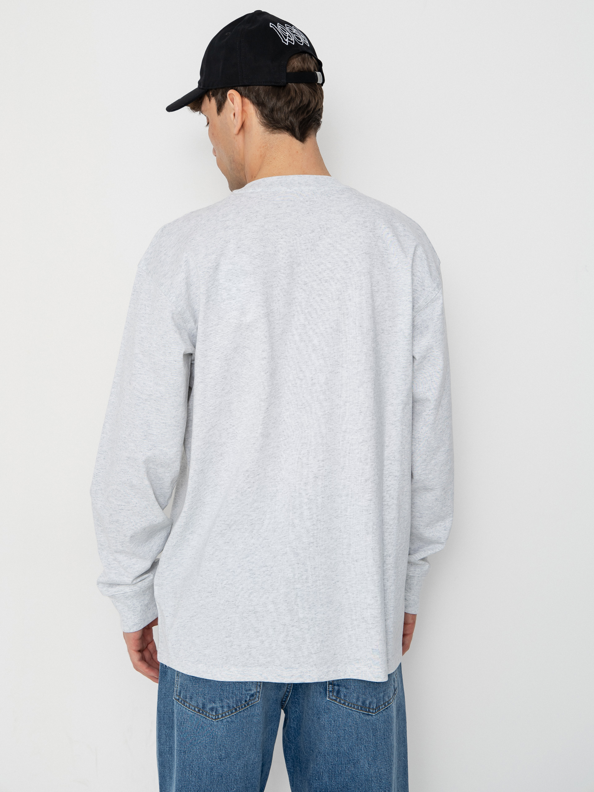 Triko Carhartt WIP American Script (ash heather)