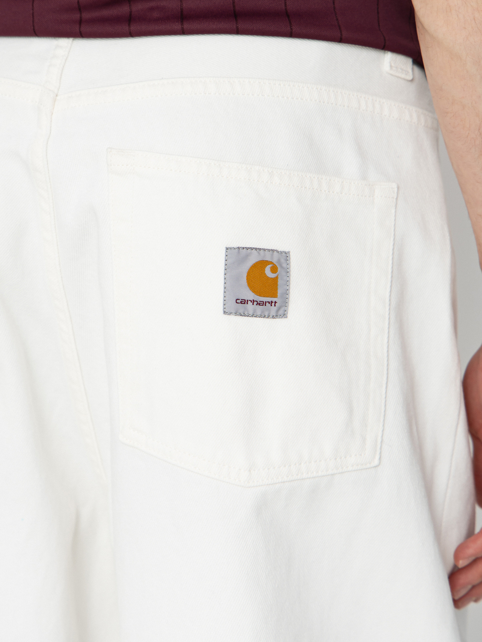 Nohavice Carhartt WIP Brandon (white)
