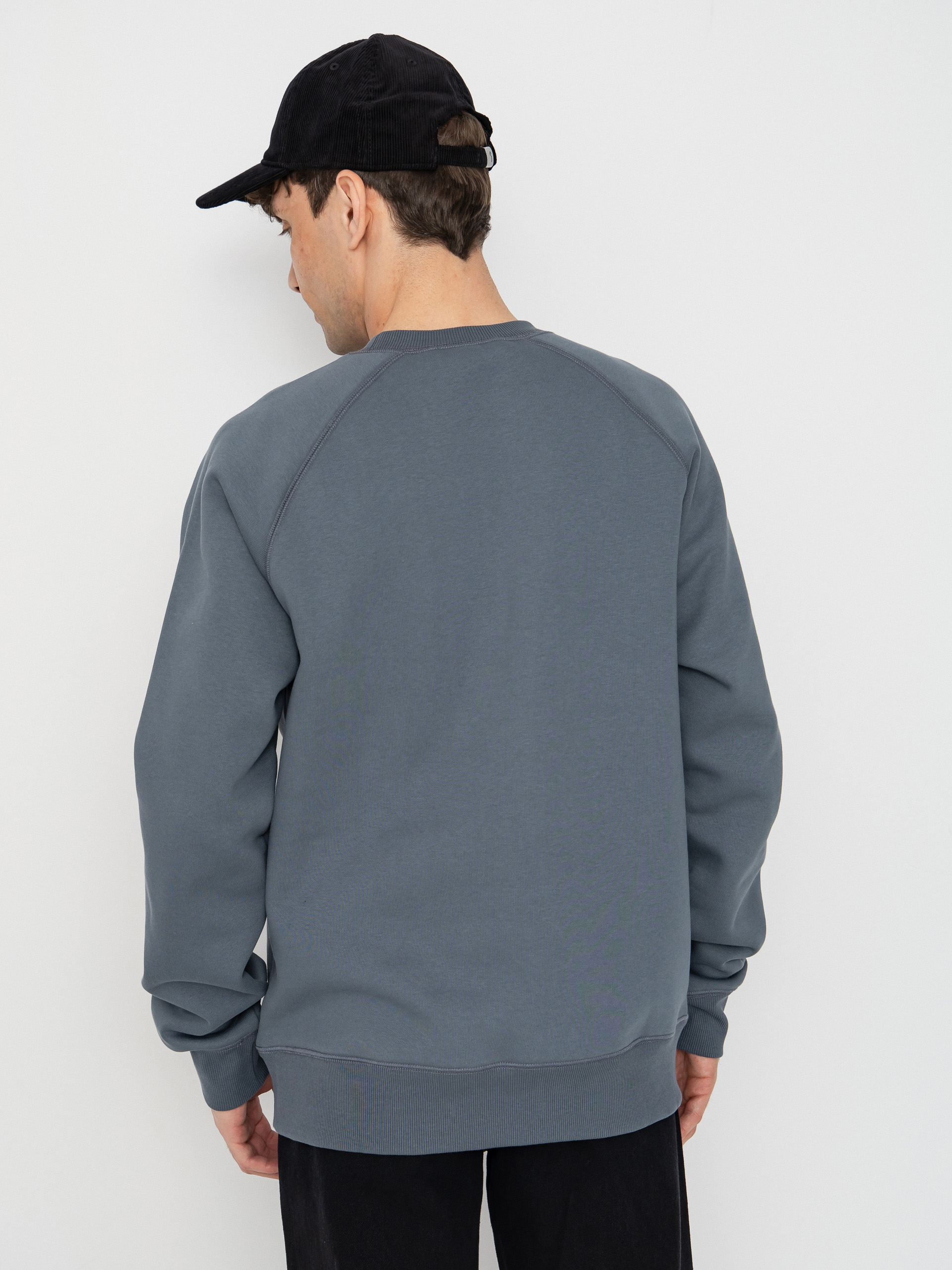 Mikina Carhartt WIP Chase (cozy blue/gold)