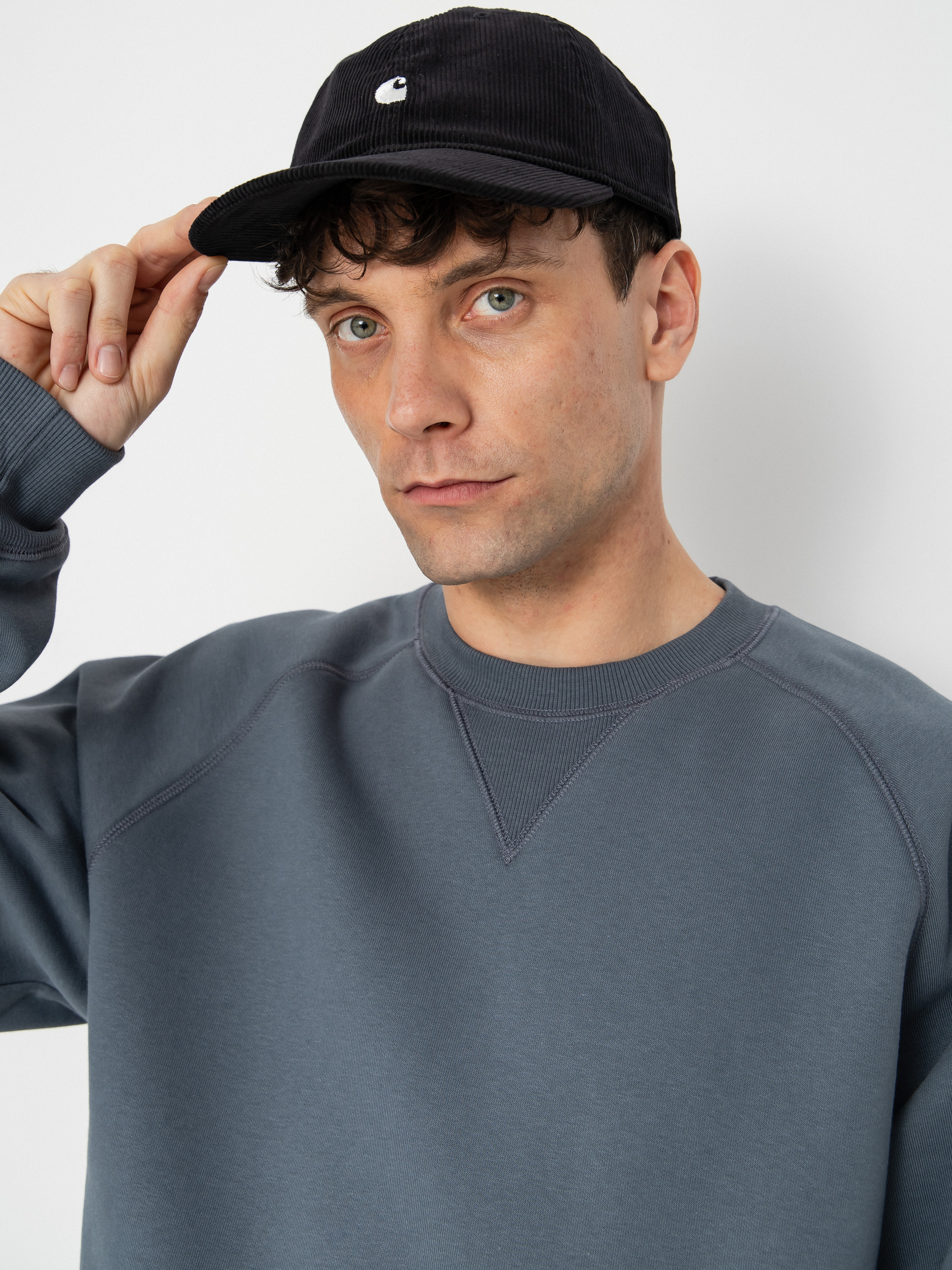 Mikina Carhartt WIP Chase (cozy blue/gold)