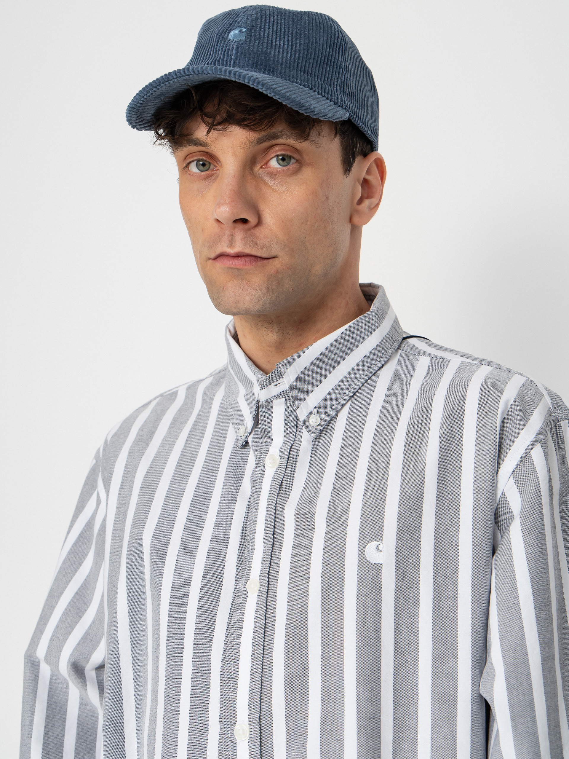 Košeľa Carhartt WIP Deven (deven stripe/black/white)