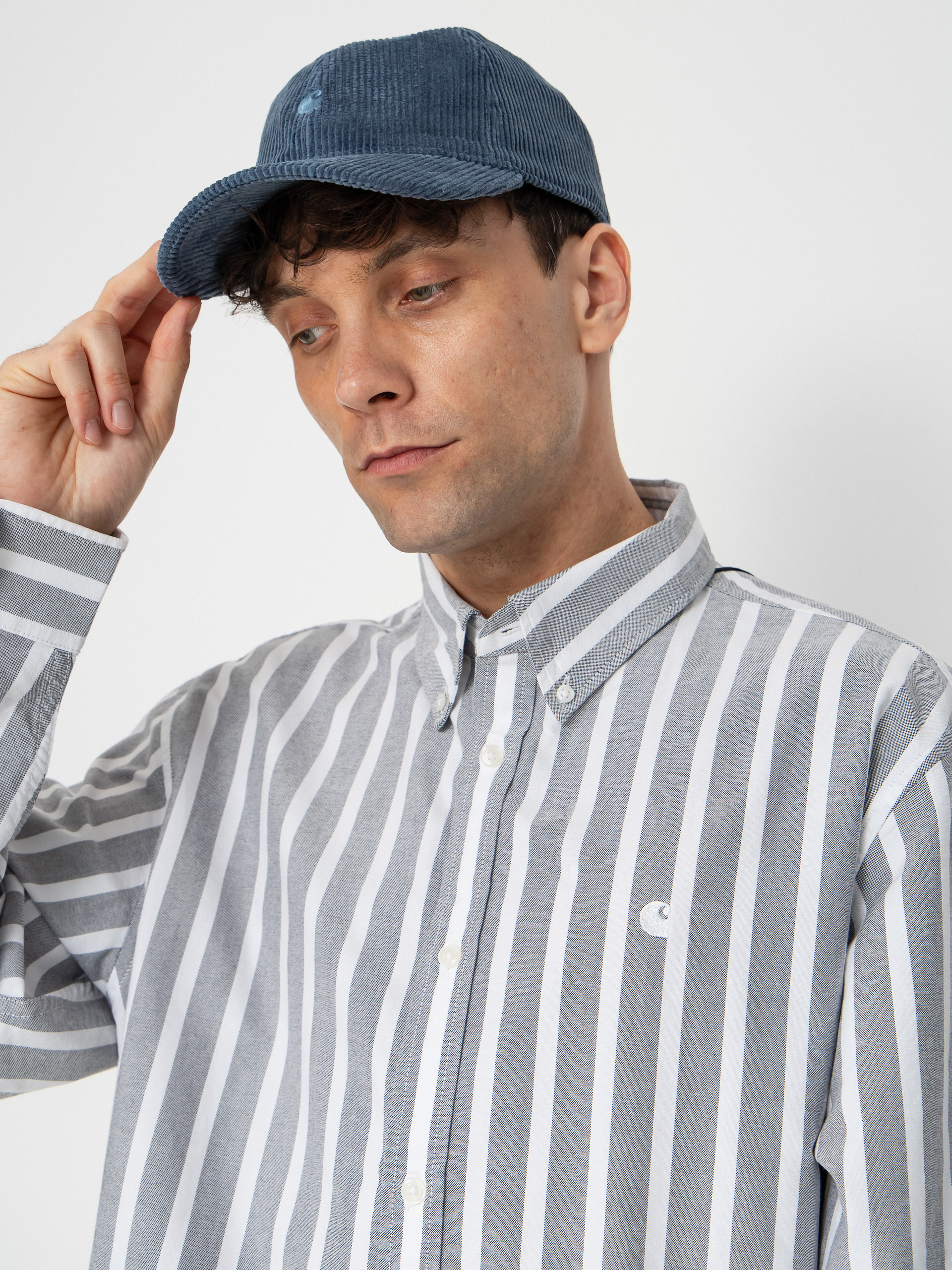 Košeľa Carhartt WIP Deven (deven stripe/black/white)