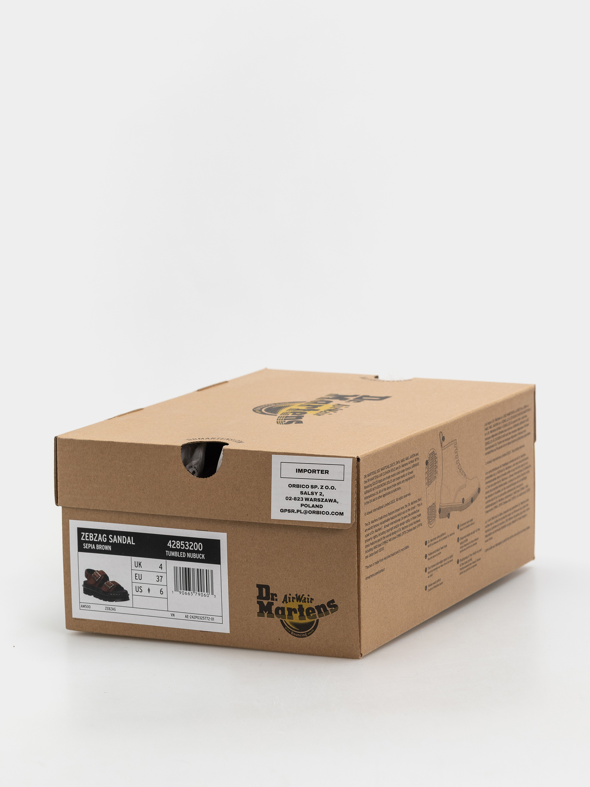 Sandale Dr. Martens ZebZag Wmn (sepia brown tumbled nubuck)