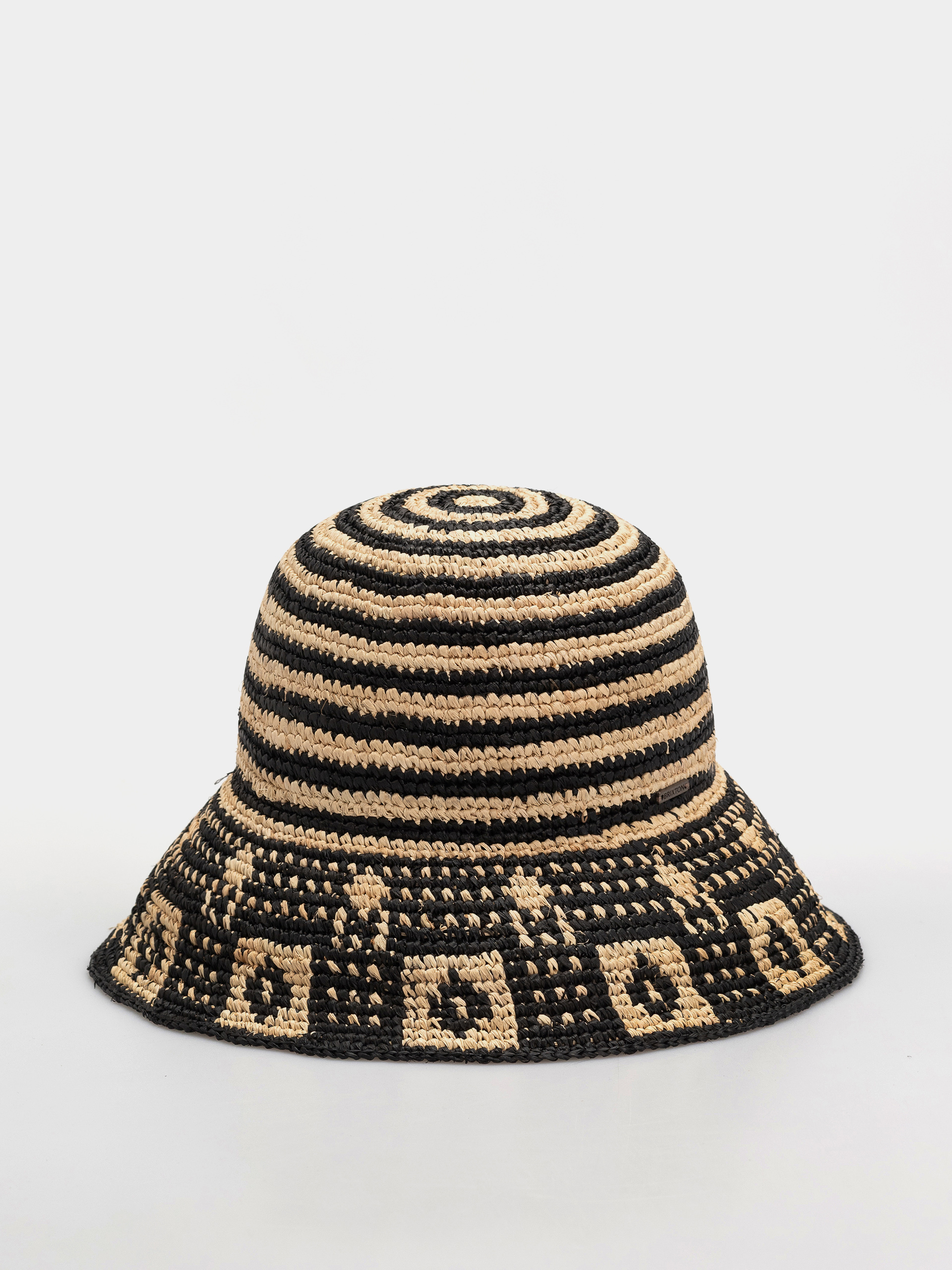 Klobúk Brixton Redding Packable Straw Wmn (black/natural)